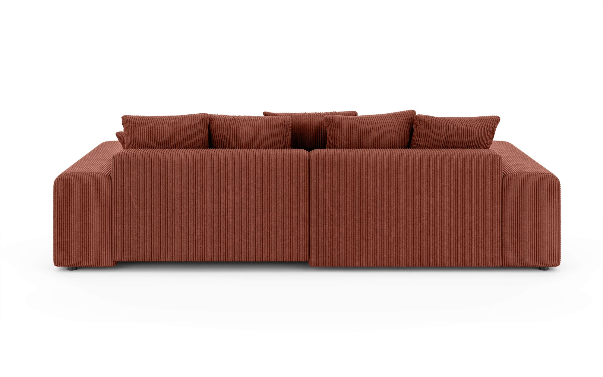 Home affaire Ecksofa »LAKESIDE mit Bettfunktion und Bettkasten, B/T/H 257/166/84 cm«, L-Form, Recamiere beidseitig montierbar, mit Wellenunterfederung