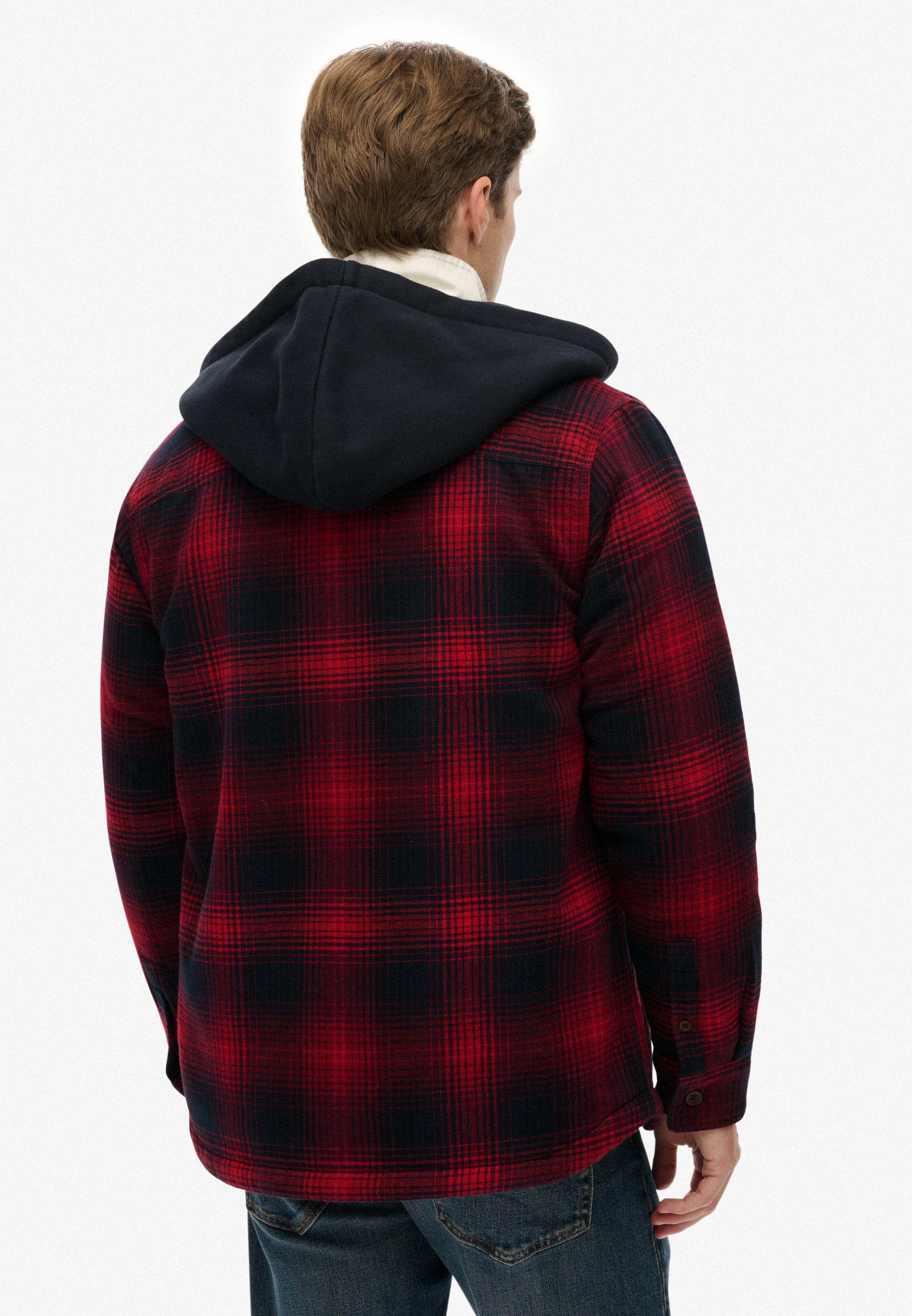 Superdry Langarmhemd »SURPLUS HOODED CHECK SHIRT«