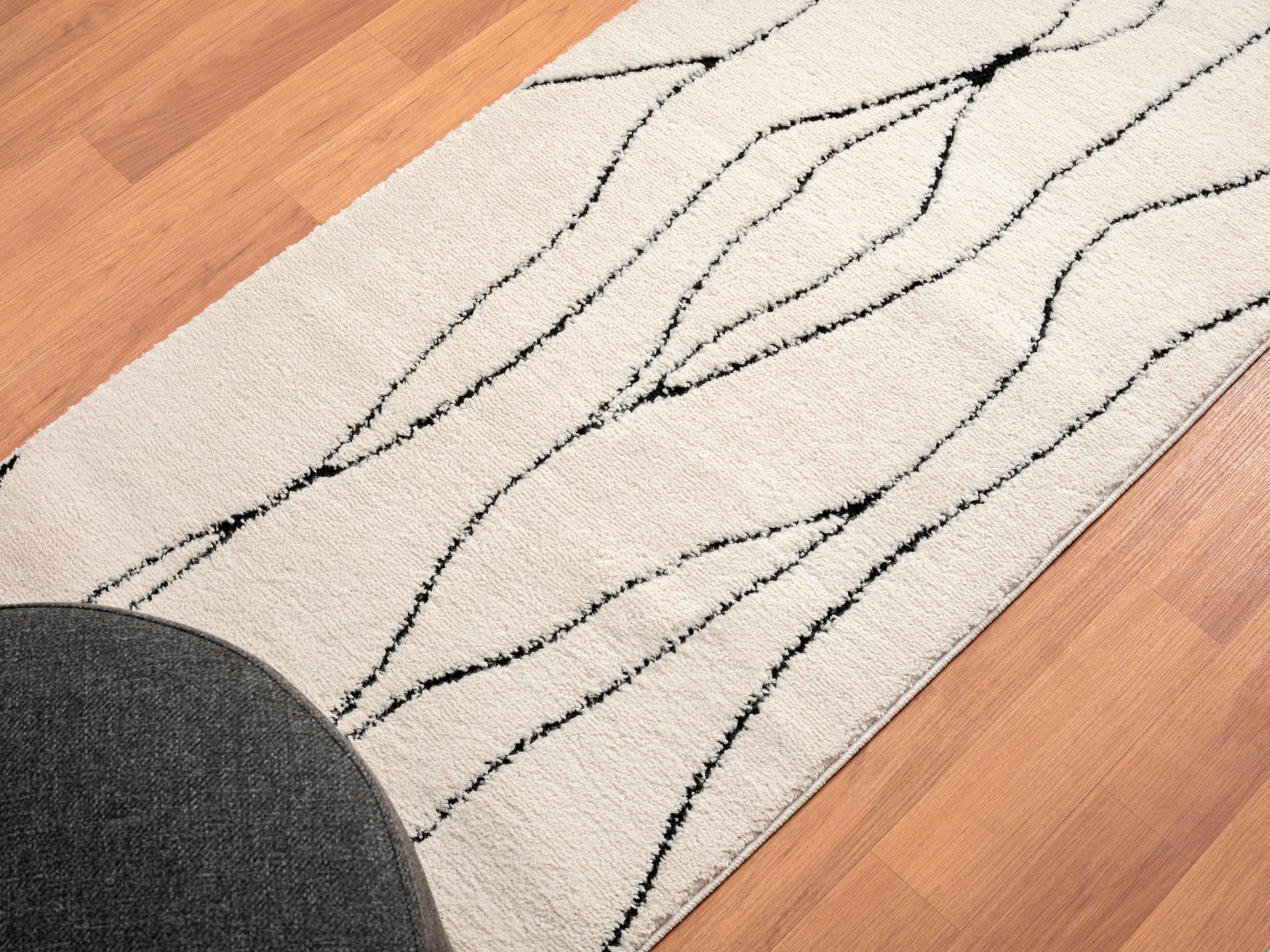 Myflair Möbel & Accessoires Hochflor-Läufer »Moroccan Handwrite«, rechteckig, 24 mm Höhe, modern, marokkanisches Design, flauschig weich, mit Fransen