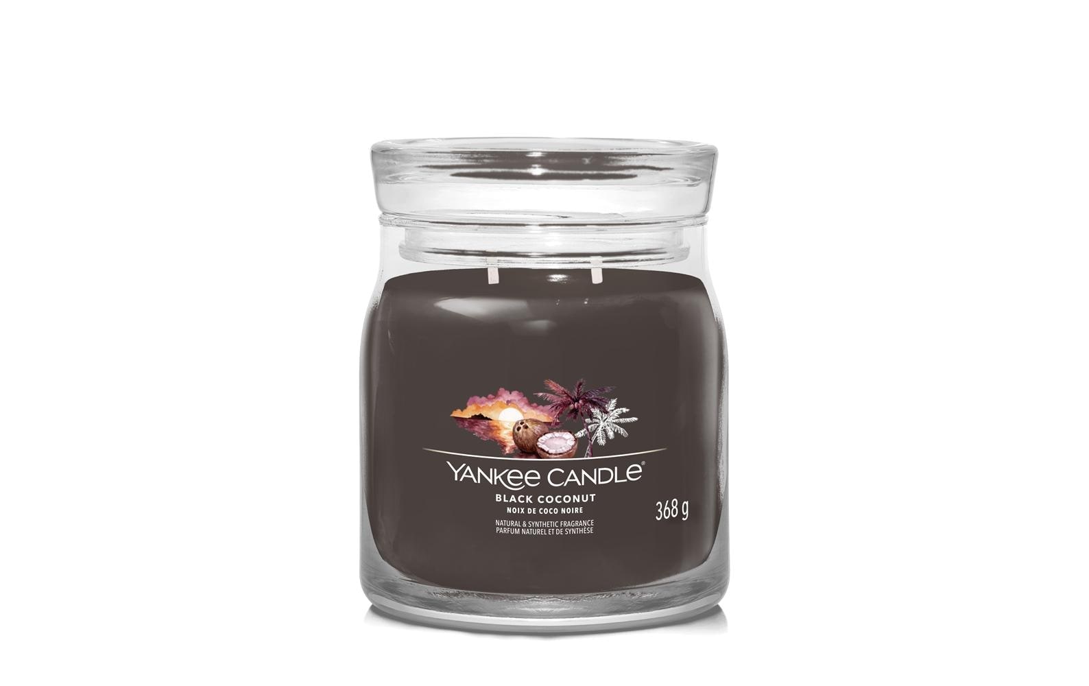 Yankee Candle Duftkerze »Black Coconut Signature Medium Jar«