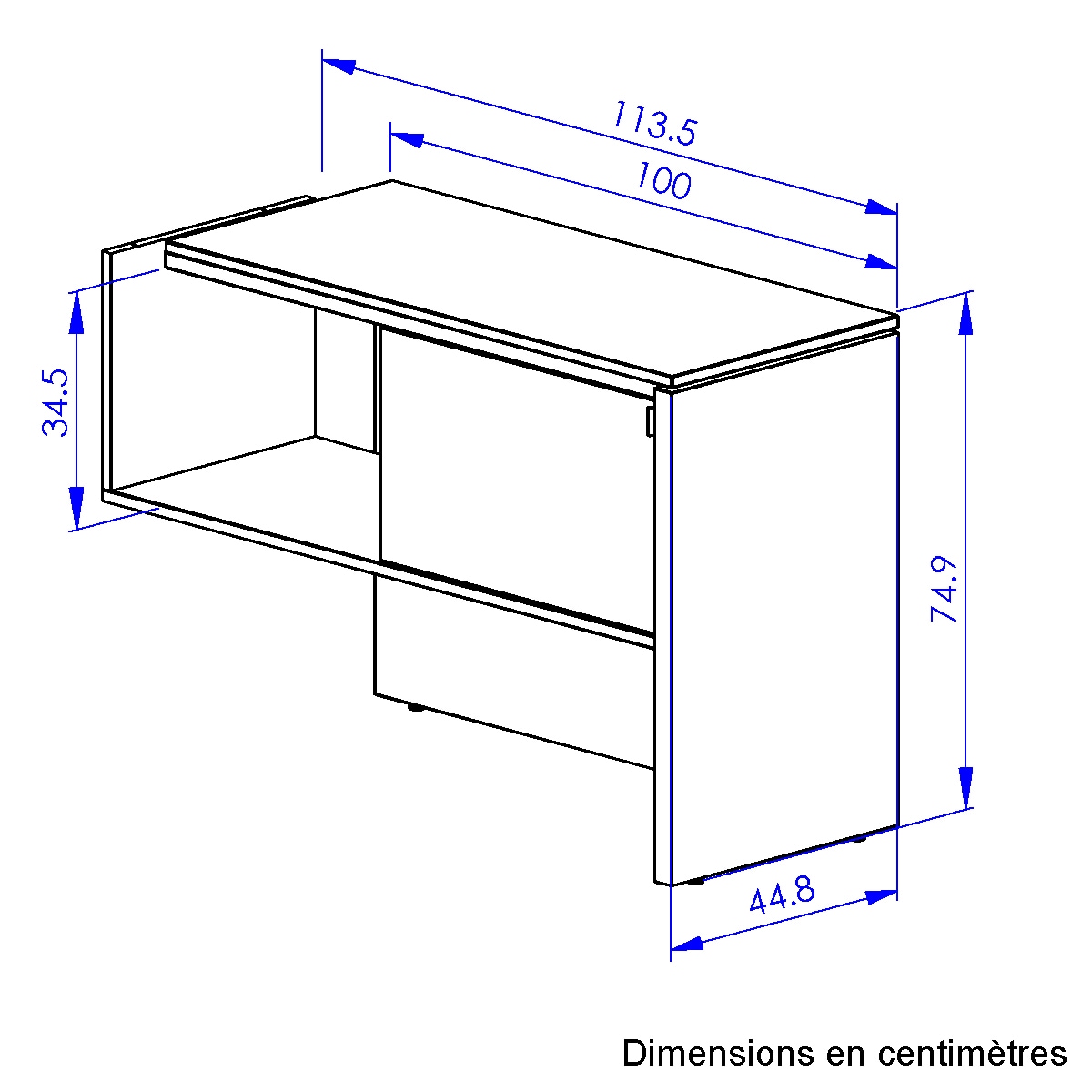 Gami Tischelement »ARCADE«, (1 St.), Element für Schreibtisch geeignet