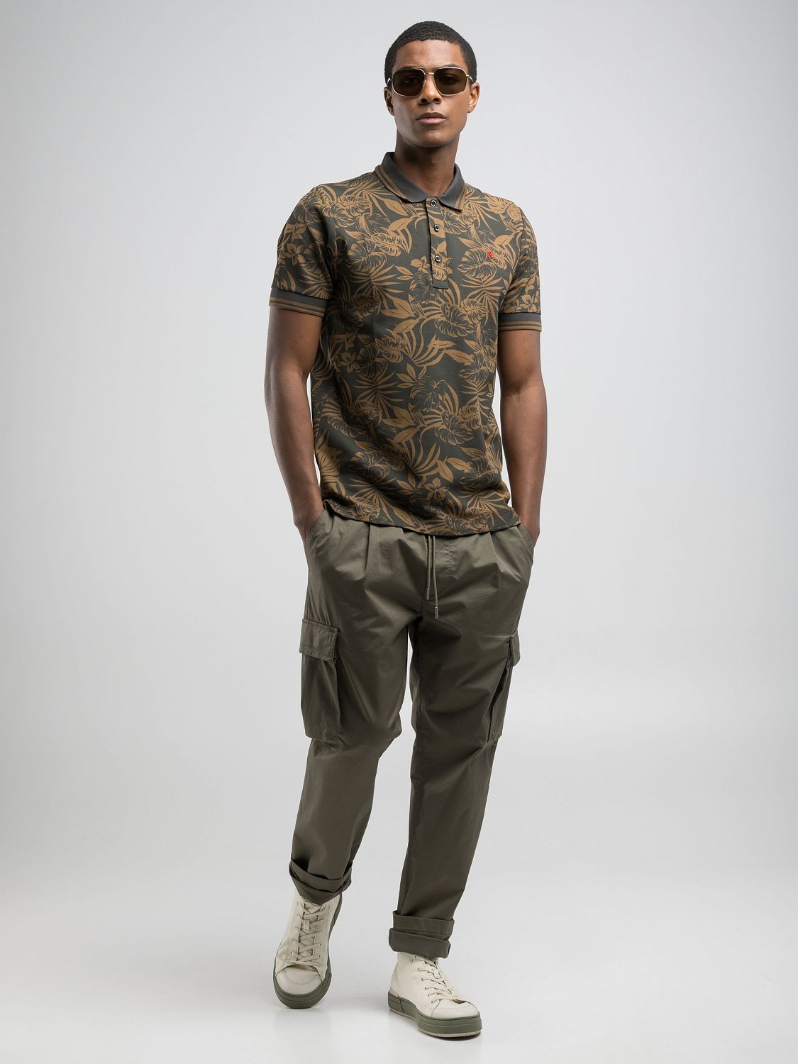 Replay Poloshirt, mit All-Over-Print