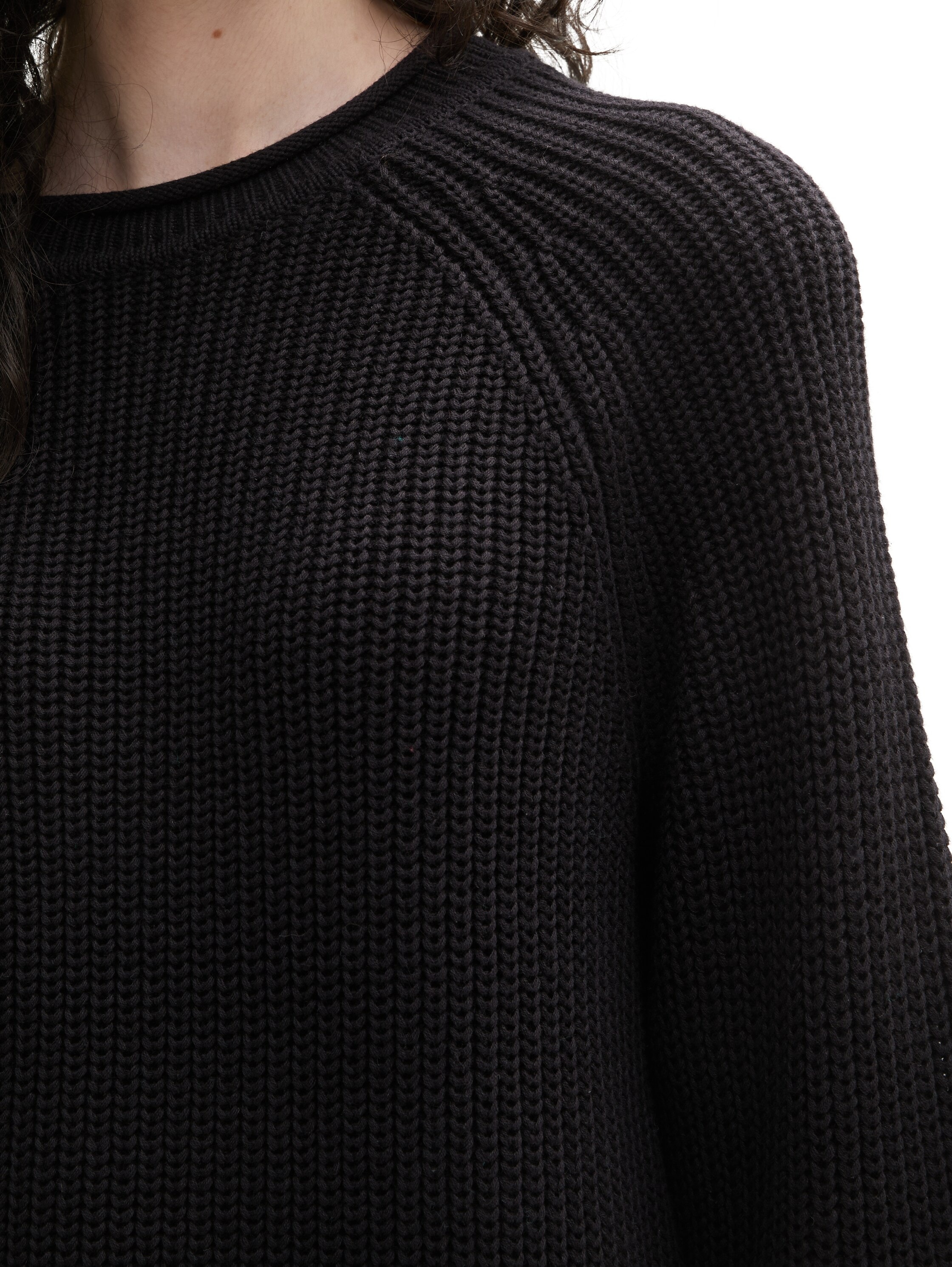TOM TAILOR Denim Strickpullover, mit Strick-Struktur