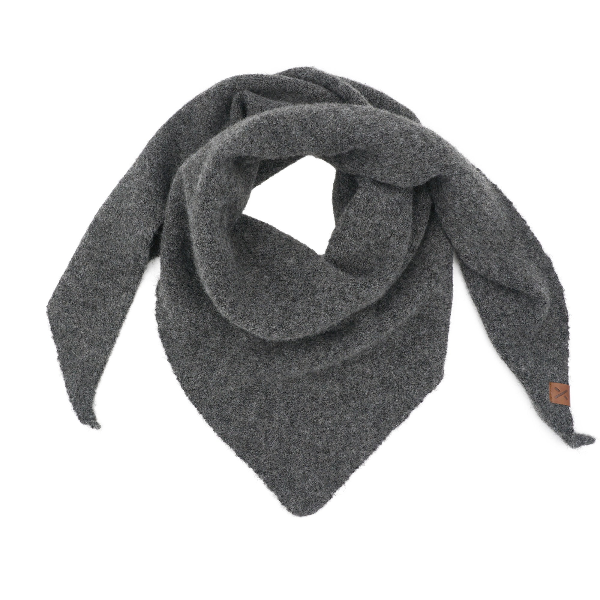 MAXIMO Dreieckstuch Feinstrick, weiches Material, meliert, basic, bequem