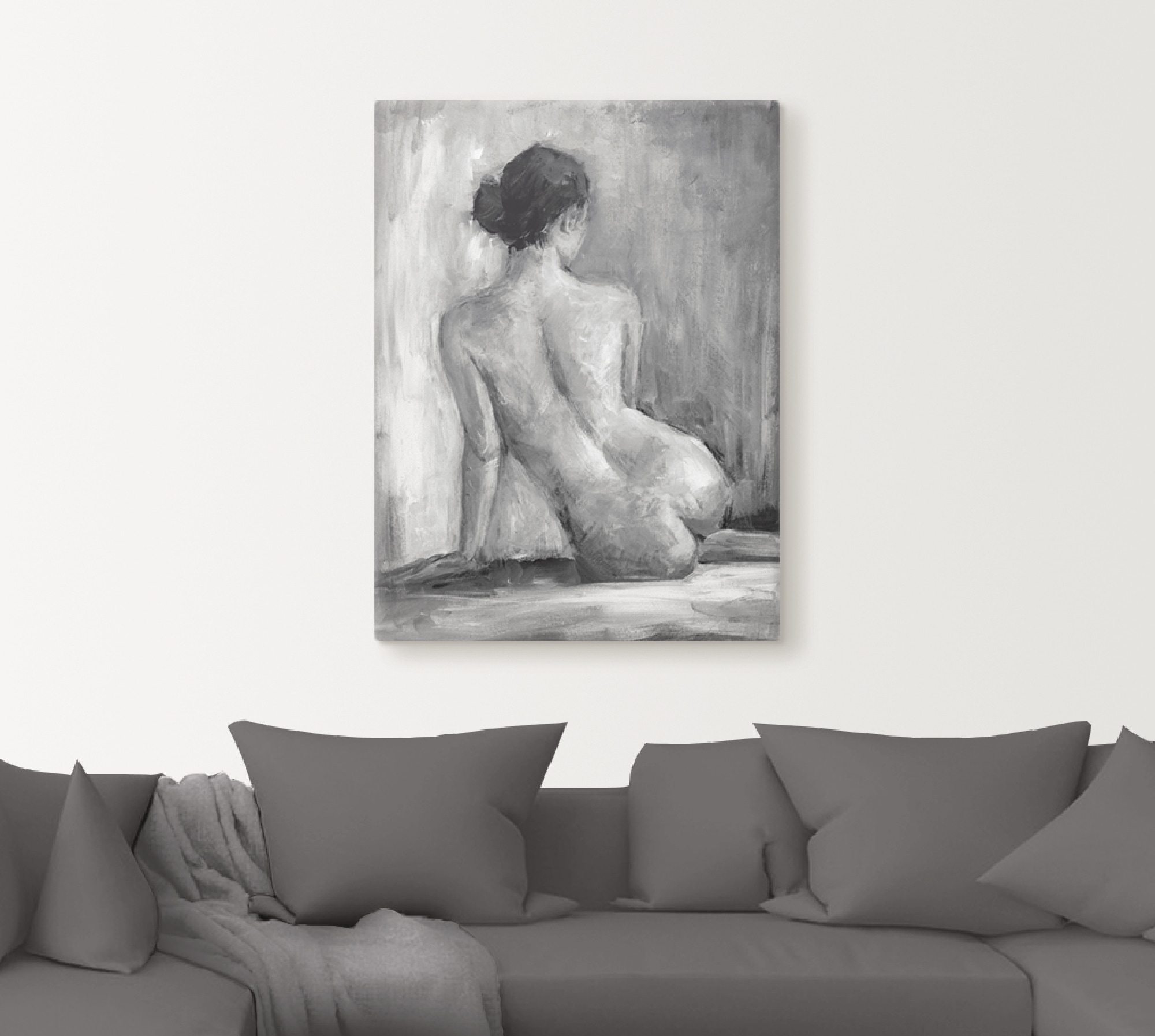 Artland Wandbild »Figur in schwarz & weiss I«, Frau, (1 St.), als Alubild, Outdoorbild, Leinwandbild, Poster, Wandaufkleber