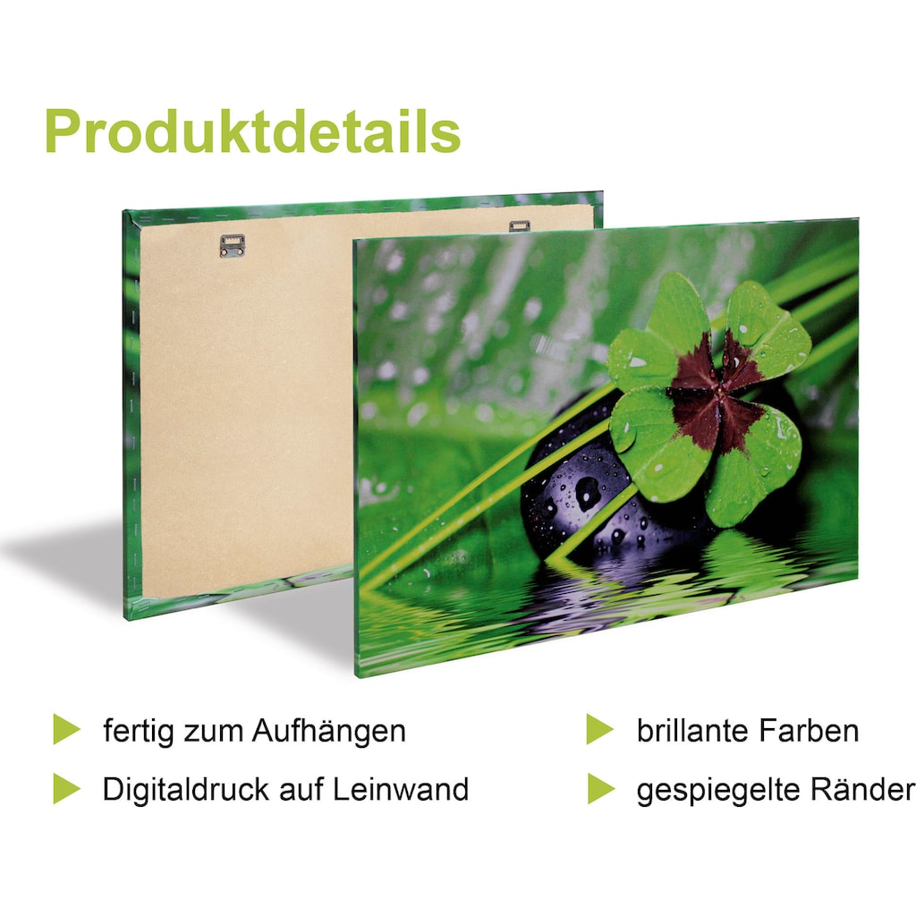Artland Leinwandbild »Orchidee Zenstein Tropfen Spa Konzept«, Zen, (4 St.)