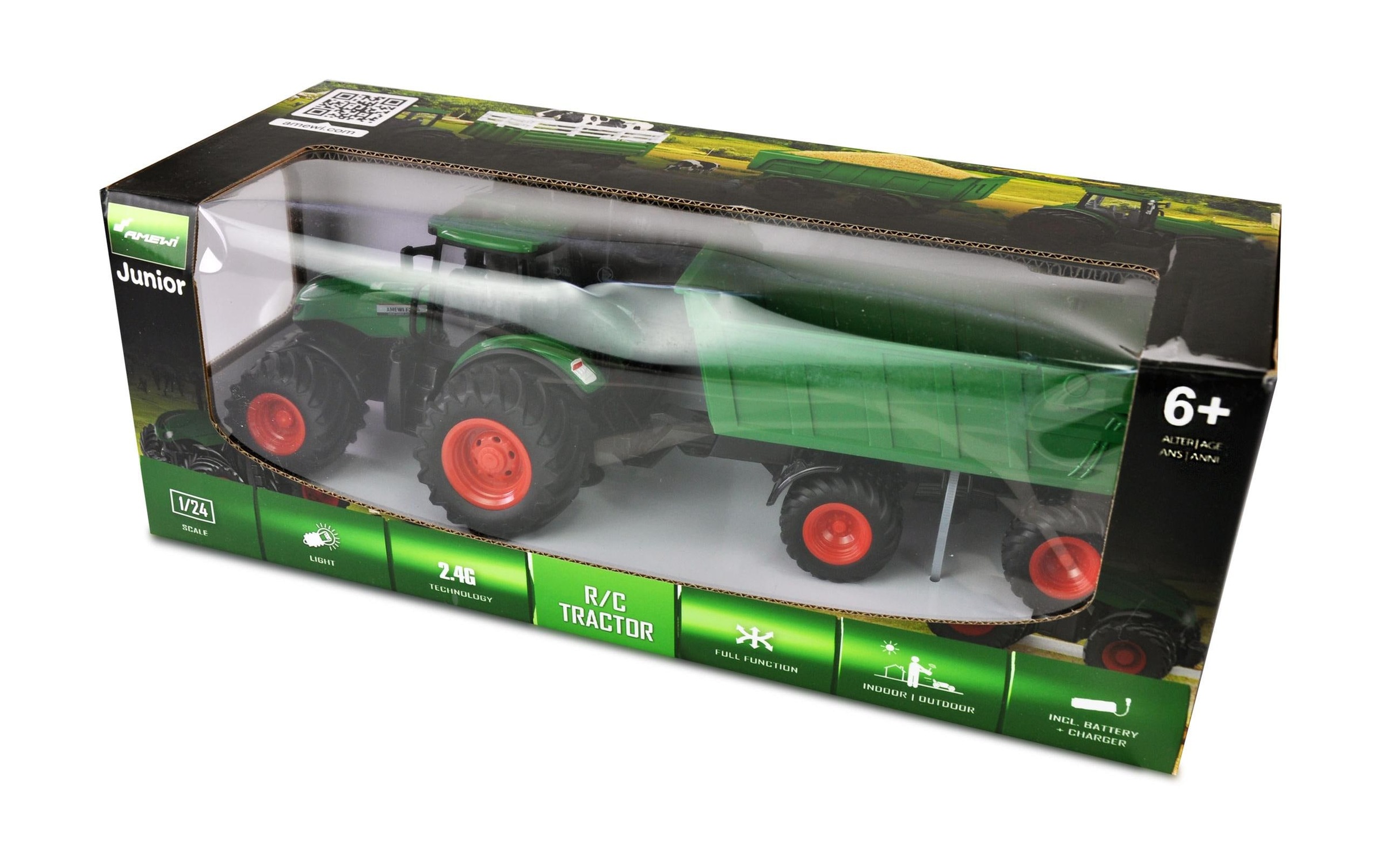 Amewi RC-Traktor »Traktor mit Kippanhänger, Grün RTR«