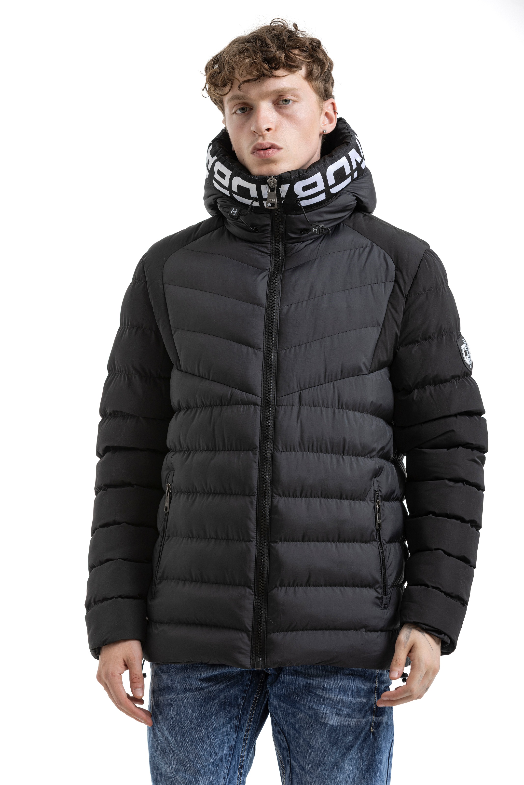 Cipo & Baxx Steppjacke mit Kapuze