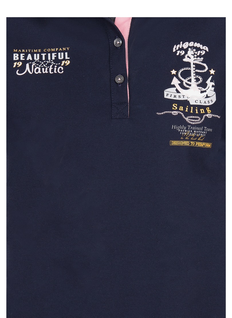 Trigema Poloshirt »TRIGEMA online Poloshirt Damen Schweiz maritimem Aufdruck« bestellen Jelmoli-Versand bei mit