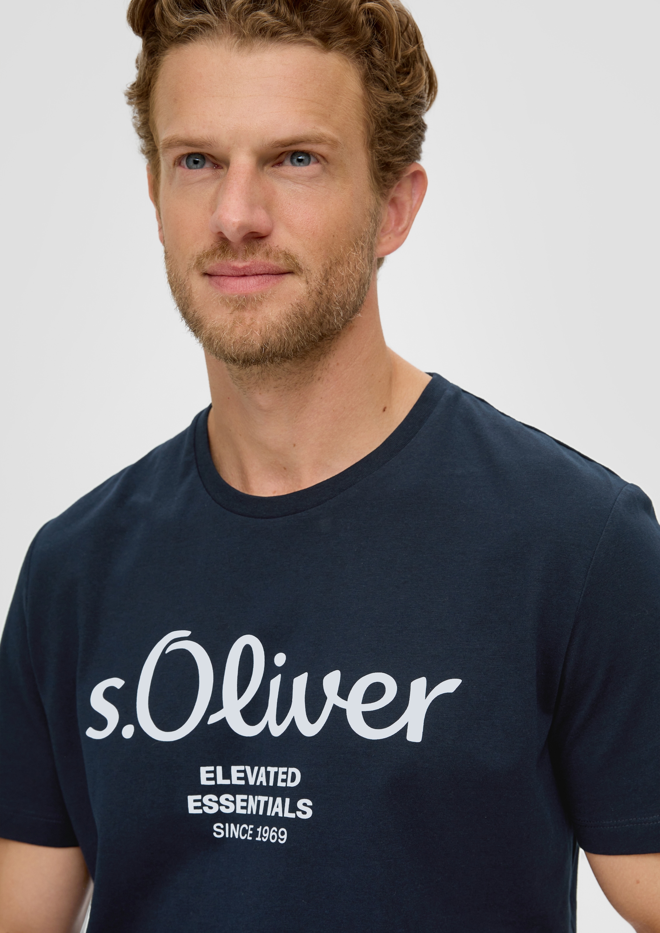 s.Oliver T-Shirt, aus atmungsaktiver Baumwolle