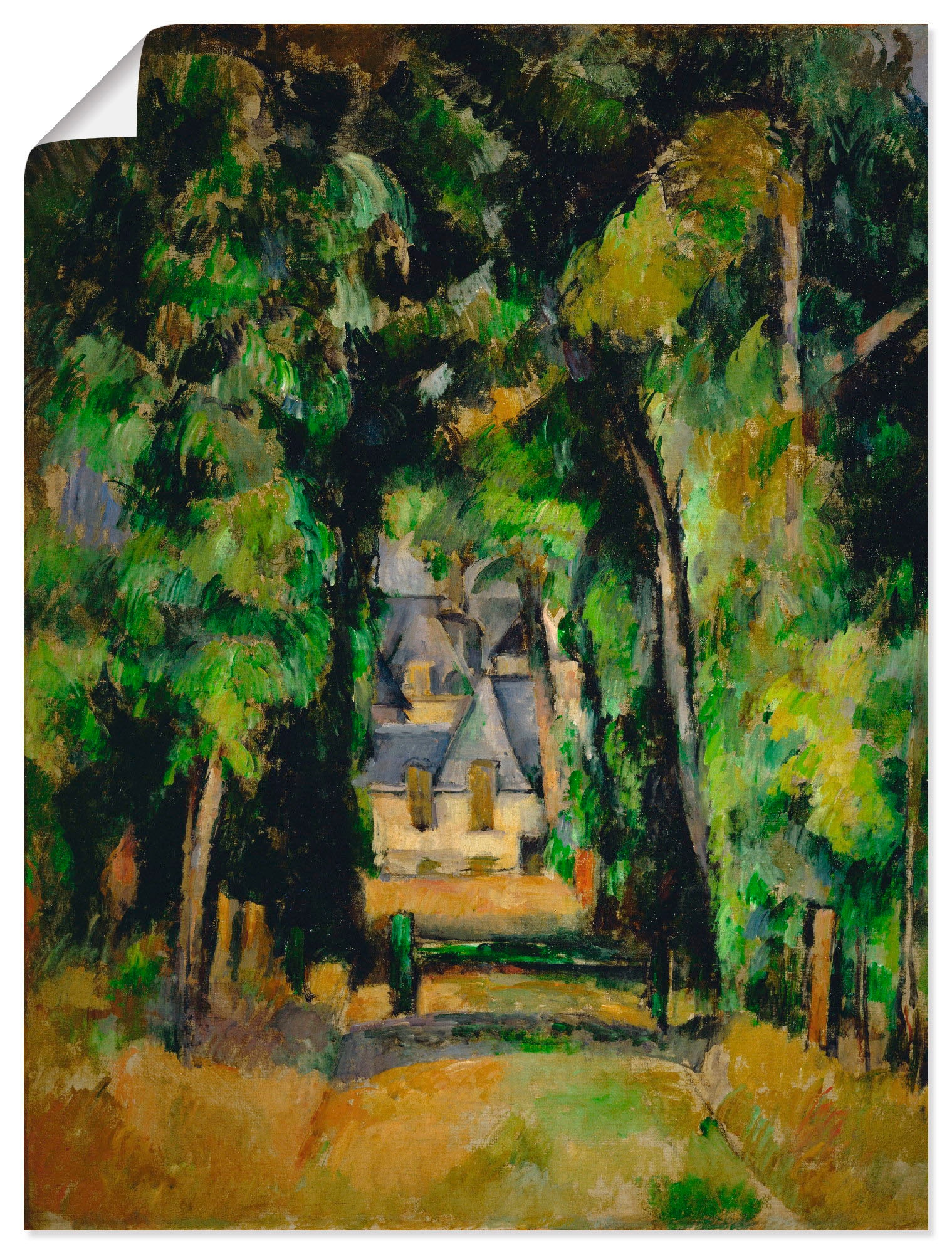 Artland Wandbild »Allee in Chantilly«, Wiesen & Bäume, (1 St.), als Leinwandbild, Wandaufkleber oder Poster in versch. Grössen