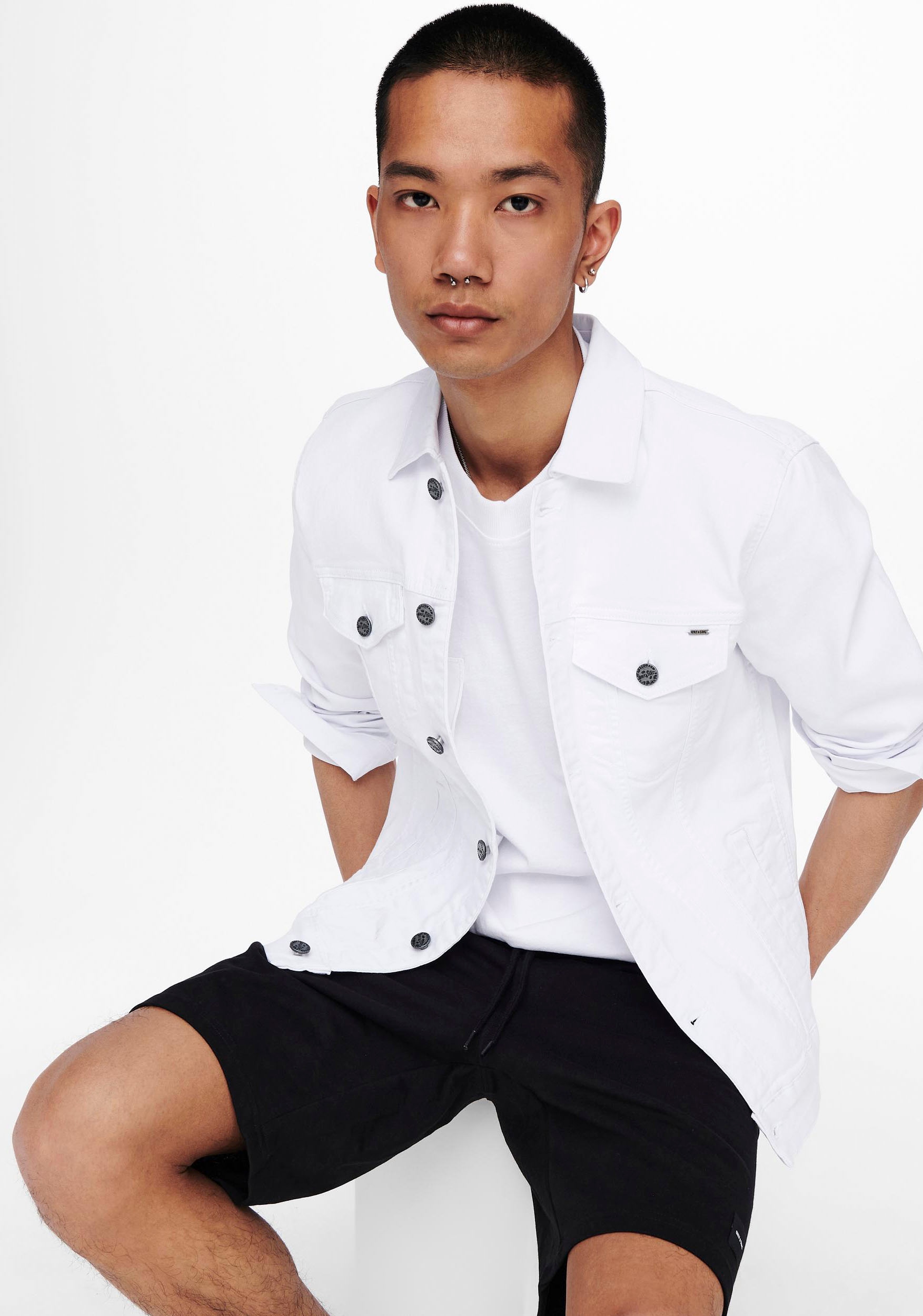 ONLY & SONS Sweatshorts »ONSNEIL SWEAT SHORTS«, unifarben