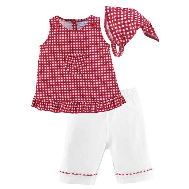 ✵ Klitzeklein Kleid, Hose & Kopftuch »Baby-Set«, (Spar-Set, 3 tlg., Baby-Mädchen),  aus Bio-Baumwolle günstig kaufen | Jelmoli-Versand