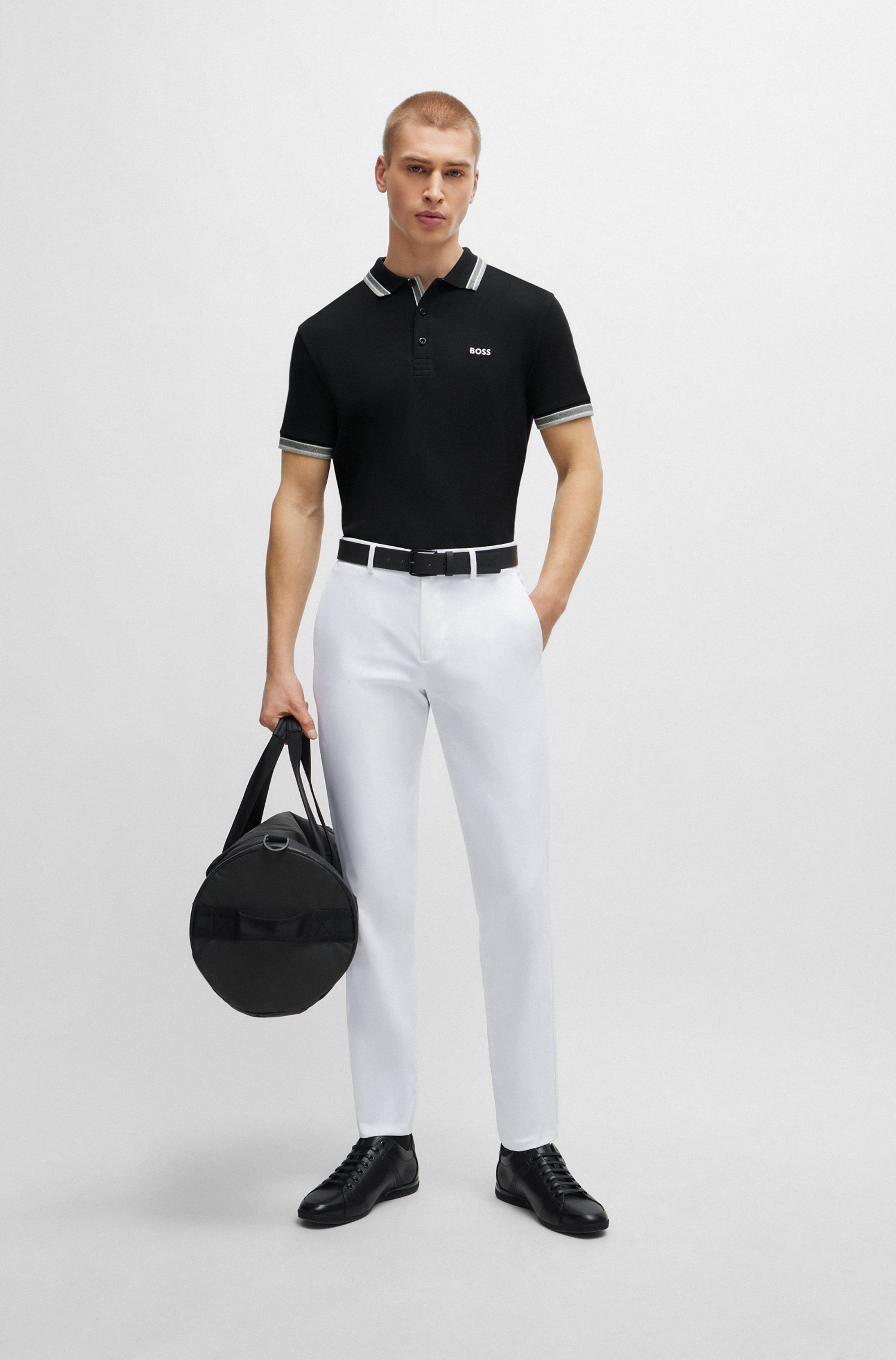 BOSS GREEN Poloshirt »Paddy«, mit kontrastfarbenen Streifen am Kragen