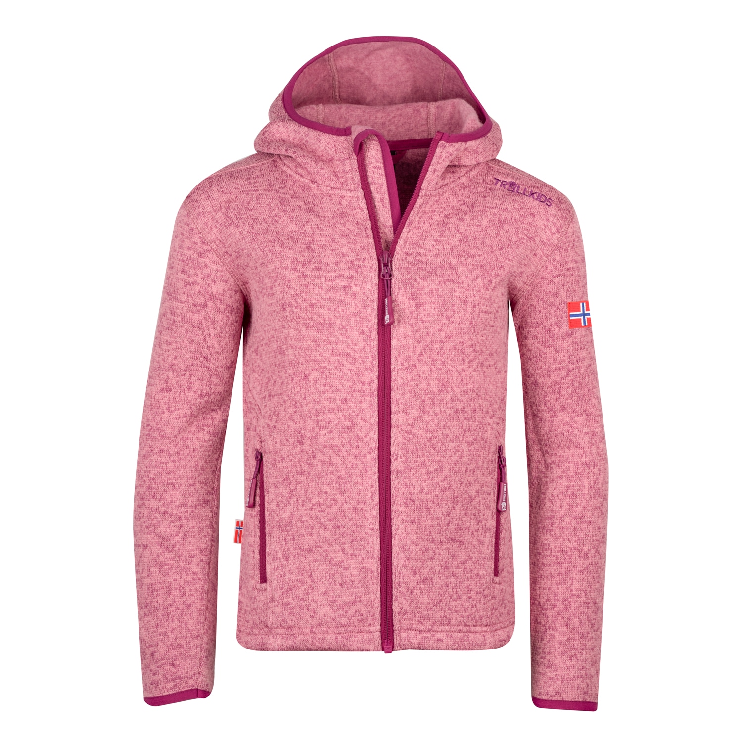 TROLLKIDS Strickfleecejacke "GIRLS JONDALEN JACKET XT" Strickfleecejacke, für Freizeit, Sport und Alltag, Langarm