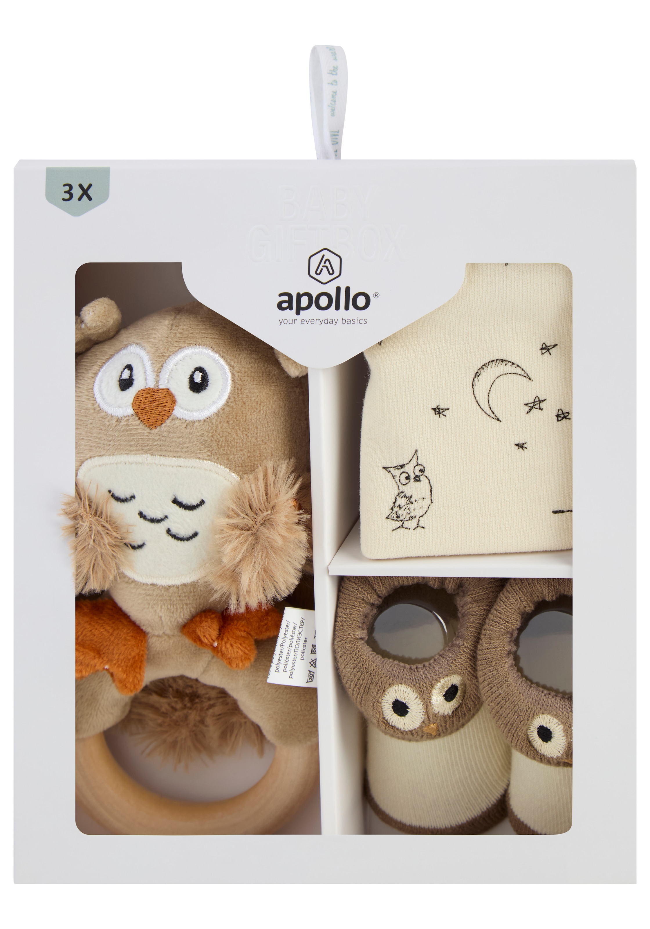 Apollo Neugeborenen-Geschenkset, Süsses, geschlechtsneutales Babyset