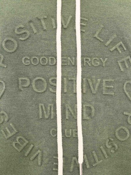 Zwillingsherz Hoodie »"Positive Mind"«, mit Kapuze, 3/4 Arm und Stempeldruck