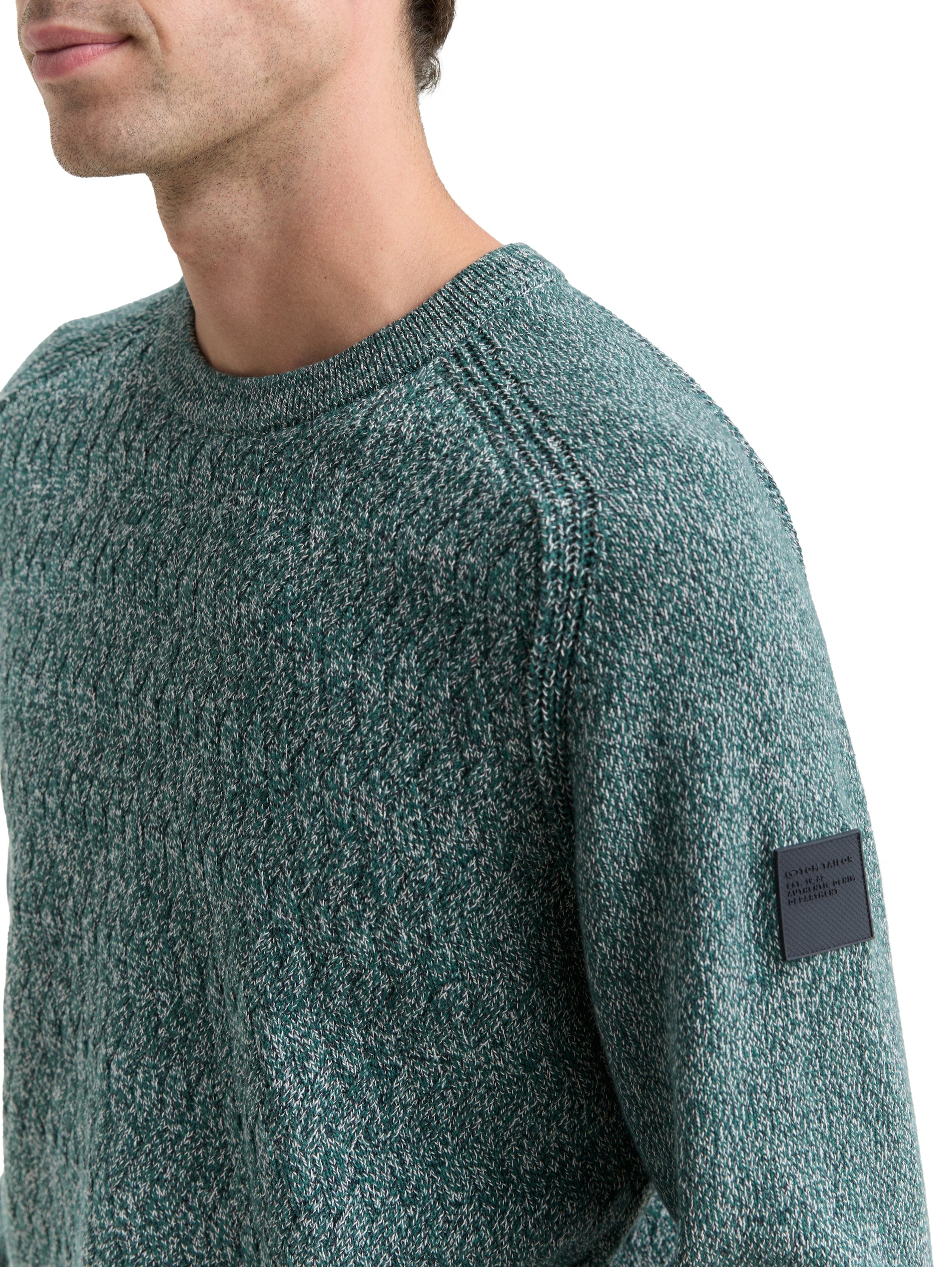 TOM TAILOR Strickpullover, mit Logo Stickerei am Arm