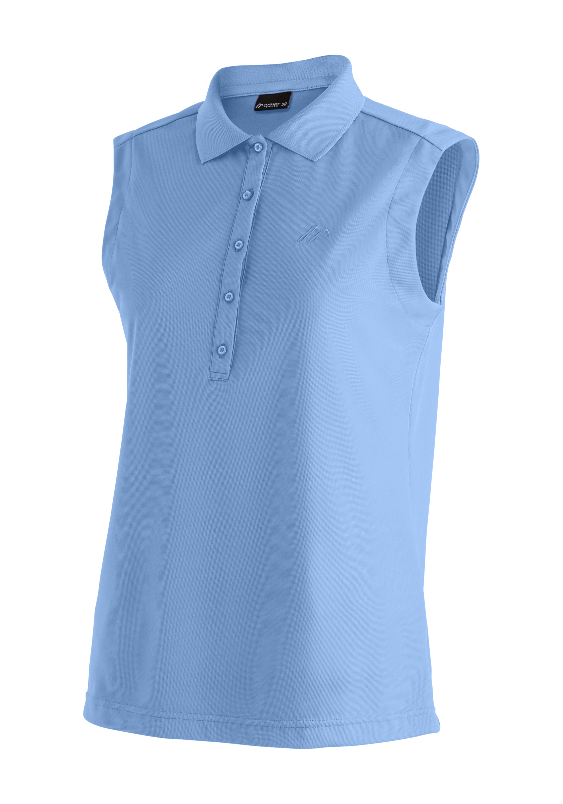 Maier Sports Poloshirt "Ulrike sleeveless" Damen Polo, leichtes Shirt, ärmelloses Funktionsshirt, Regular Fit