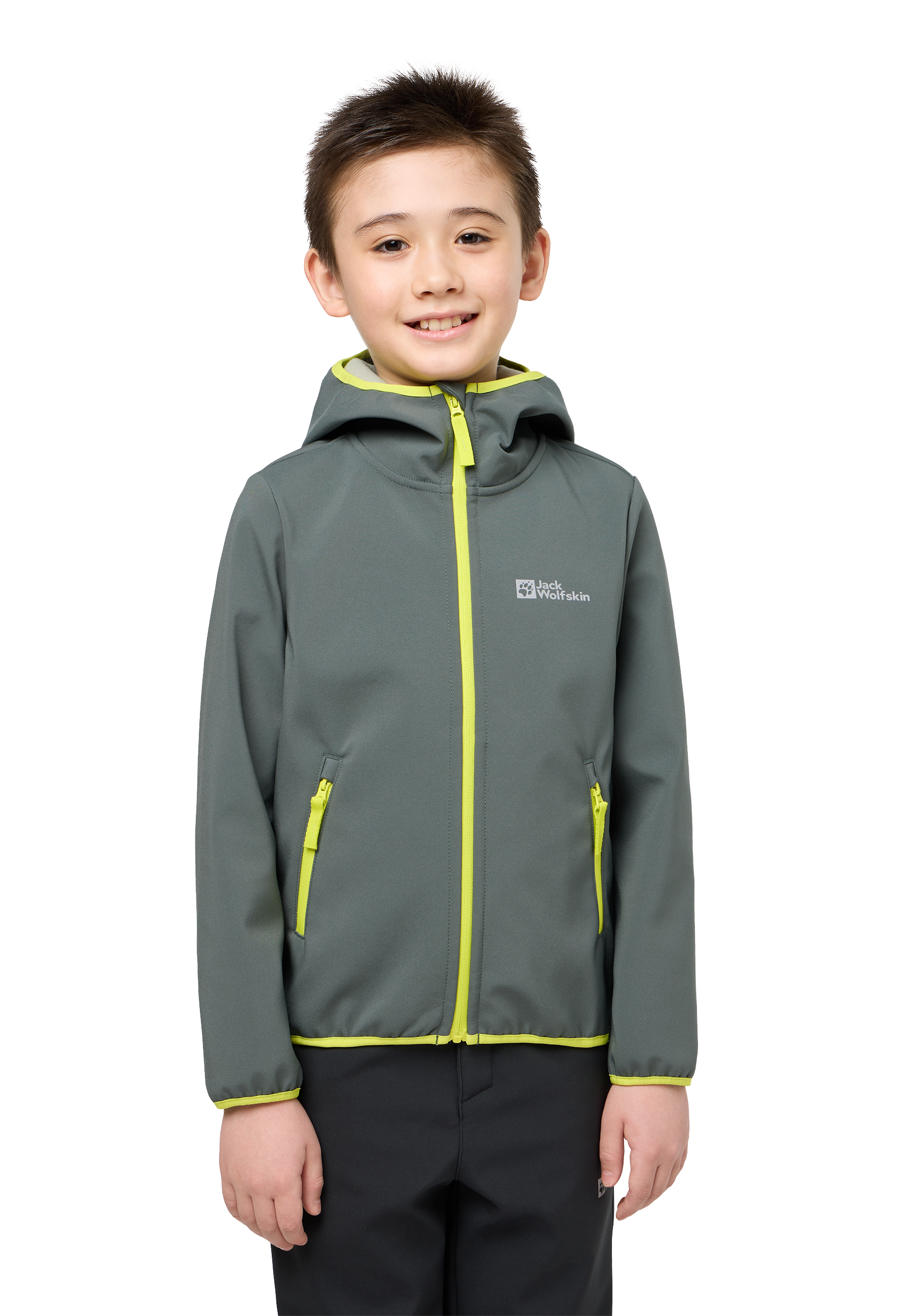 Jack Wolfskin Softshelljacke »FOURWINDS JACKET für Kinder«, mit Kapuze