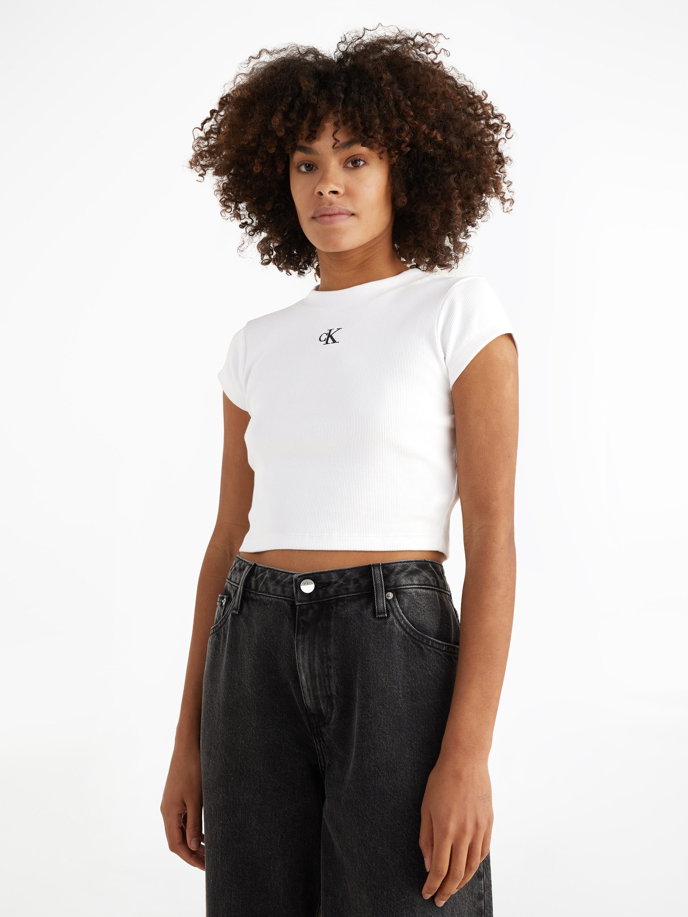 Jeans T-Shirt BABY Jelmoli-Versand Calvin Klein »CK Schweiz shoppen RIB online bei TEE«