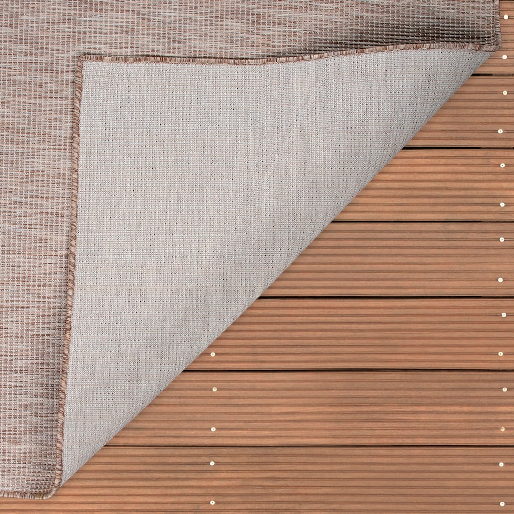 Paco Home Teppich »Sonset«, rechteckig, Flachgewebe, meliert, In- und Outdoor geeignet, Wohnzimmer