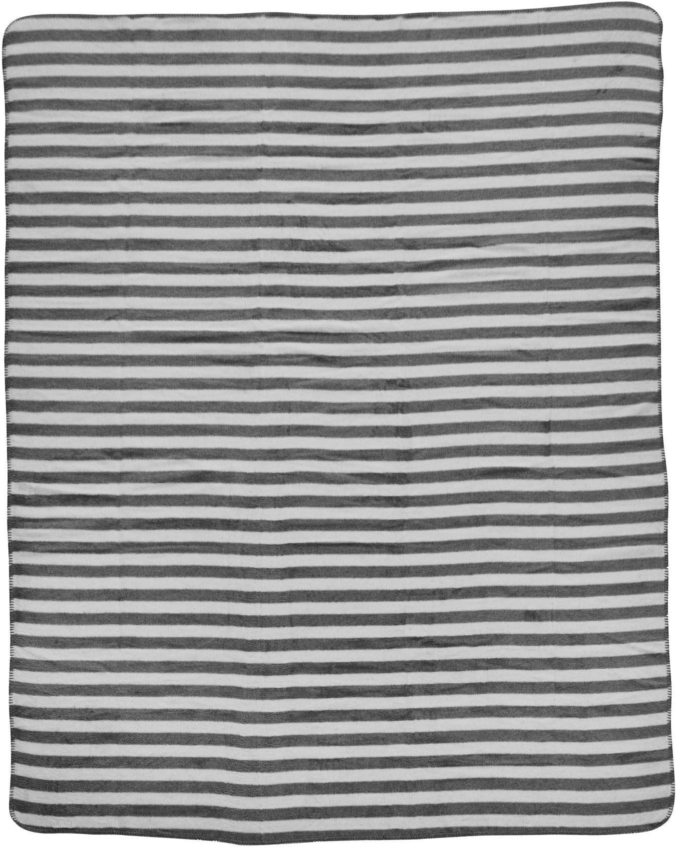 done.® Wohndecke »Stripes320«, Wohndecke mit einfassender Ziernaht, Kuscheldecke