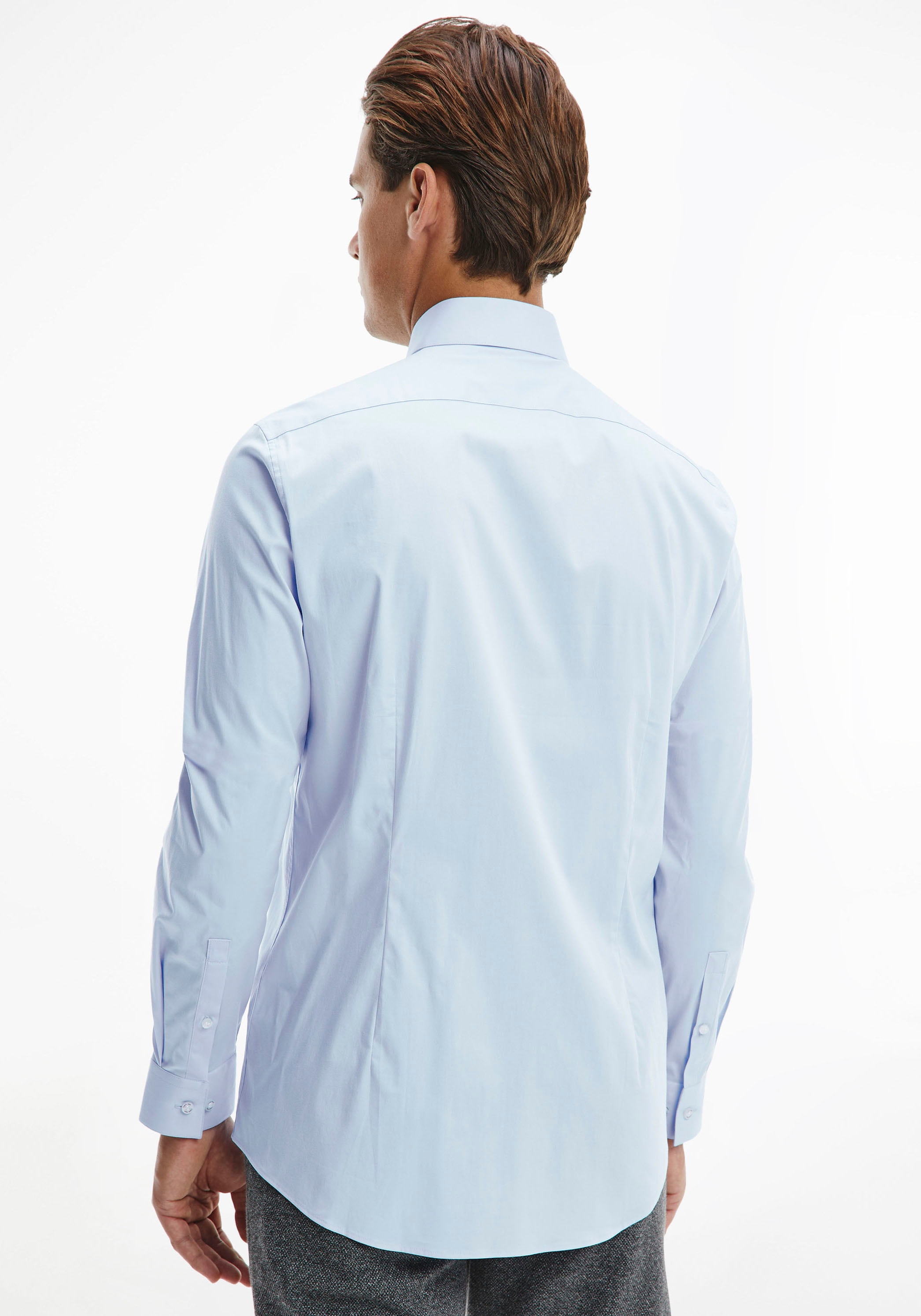 Calvin Klein Businesshemd »POPLIN STRETCH SLIM SHIRT«, mit Kentkragen