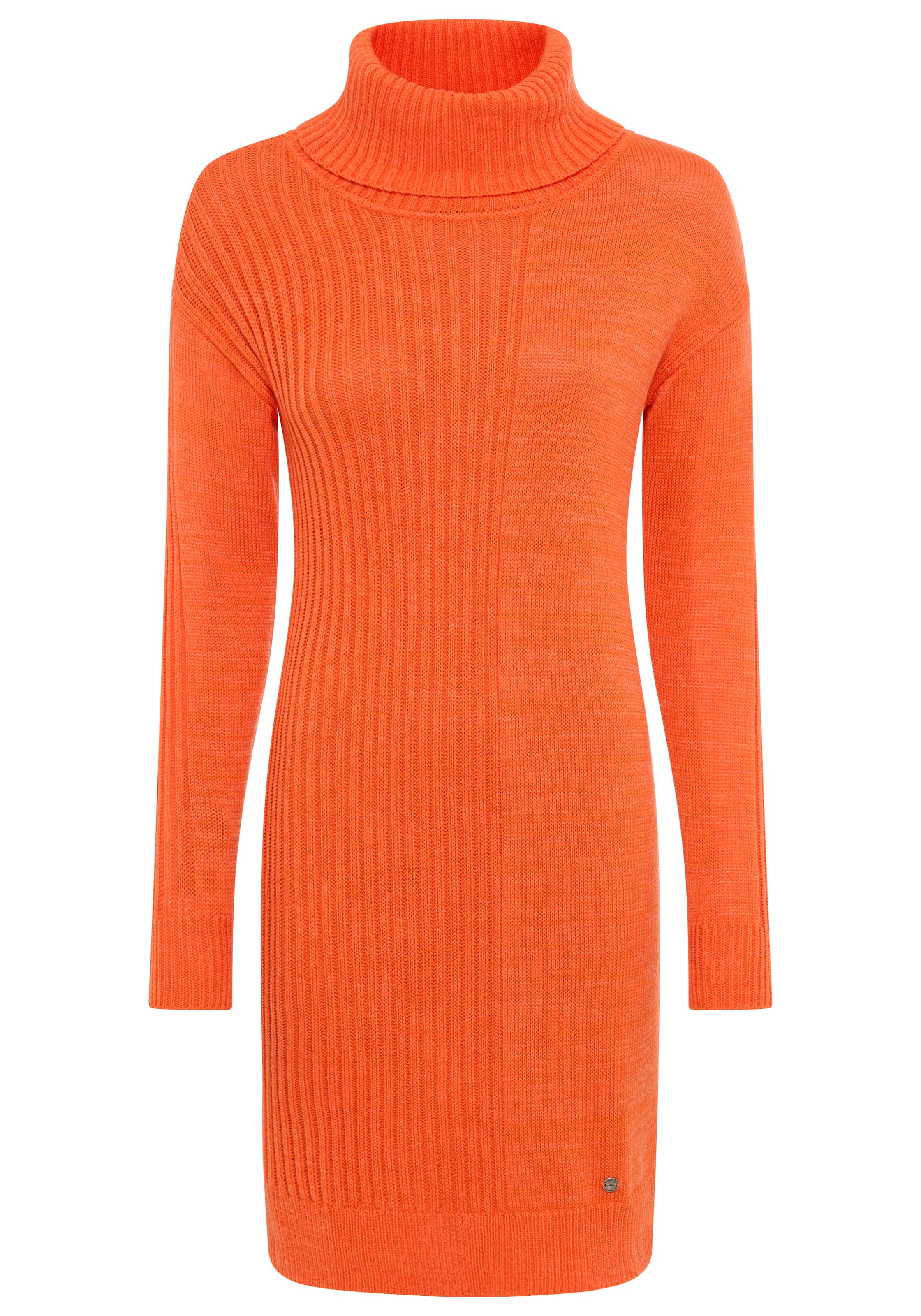 KangaROOS Strickkleid, mit Rollkragen, Glattstrick & Rippstrick