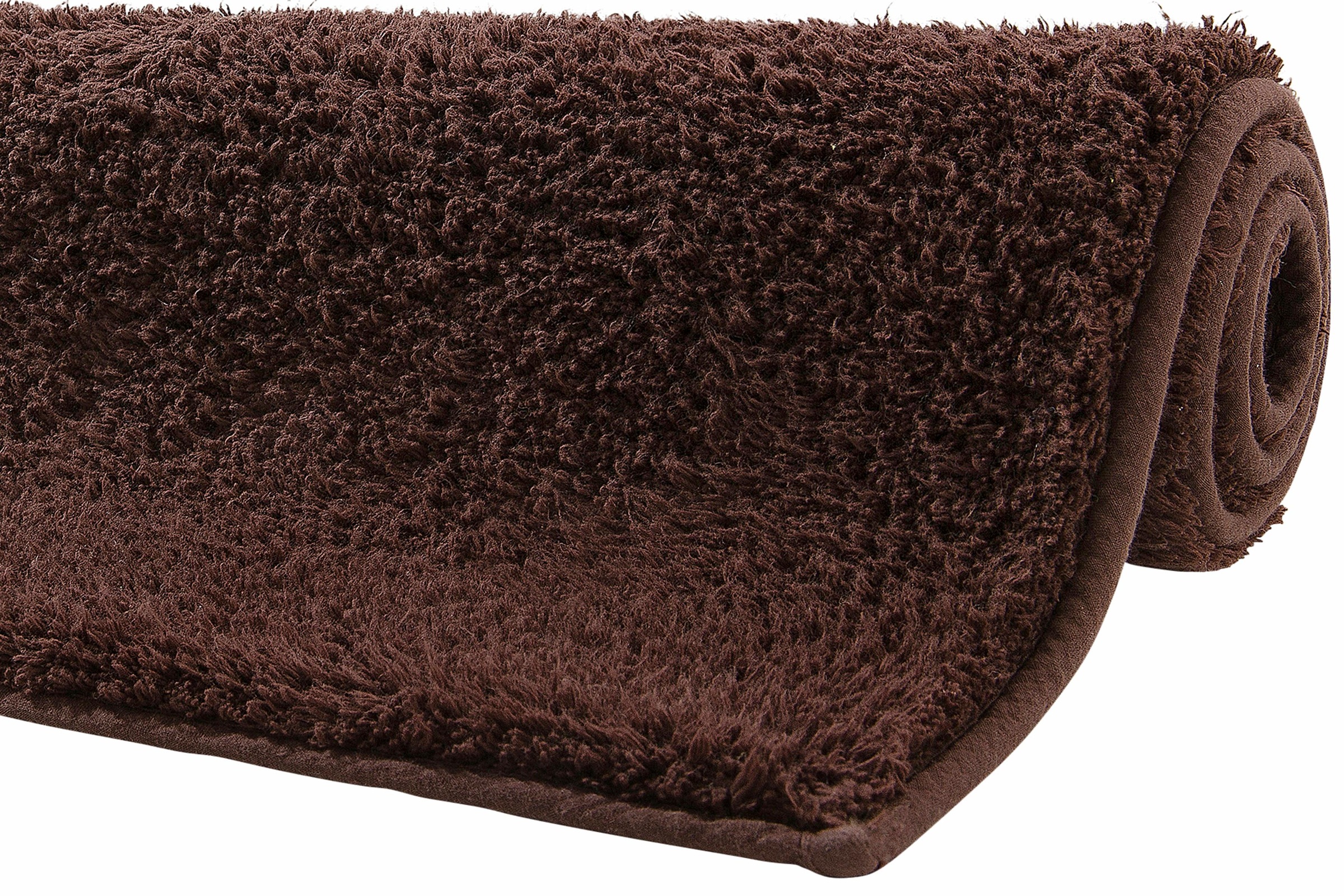 my home Badematte »Maren, Badvorleger, Badezimmer Teppich«, rutschhemmend beschichtet, fussbodenheizungsgeeignet, Bio-Baumwolle, Badteppich, Badematten auch als 3 teiliges Set