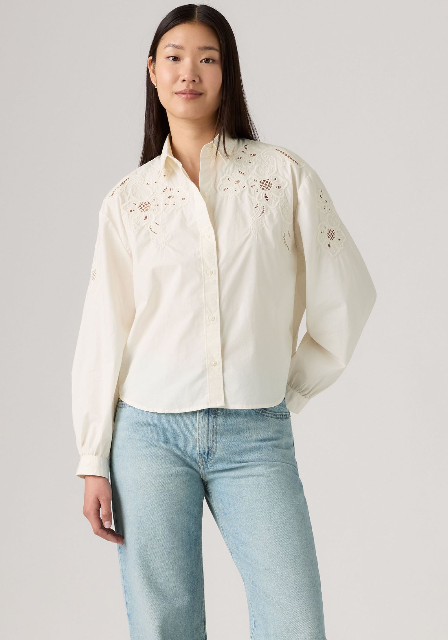 Levi's® Hemdbluse »JAMIE HOLIDAY SHI« mit Lochstickerei
