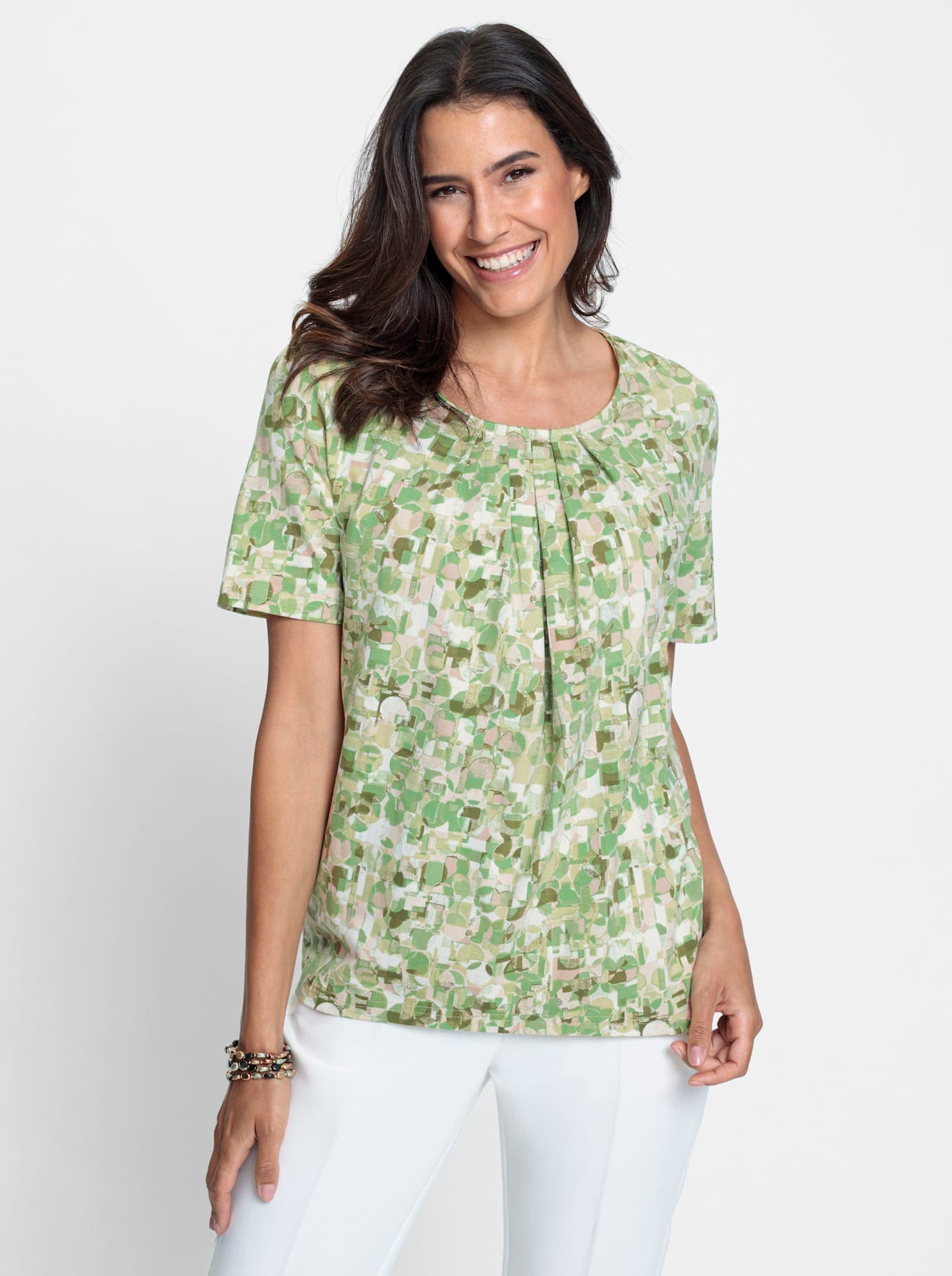 Inspirationen Print-Shirt »Druck-Shirt«, (1 tlg.)