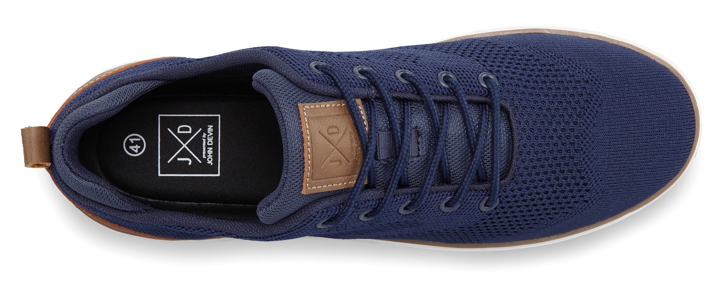 John Devin Sneaker »Schnürschuh«, Mesh-Optik, Freizeitschuh, Halbschuh, Schnürhalbschuh Unisex VEGAN