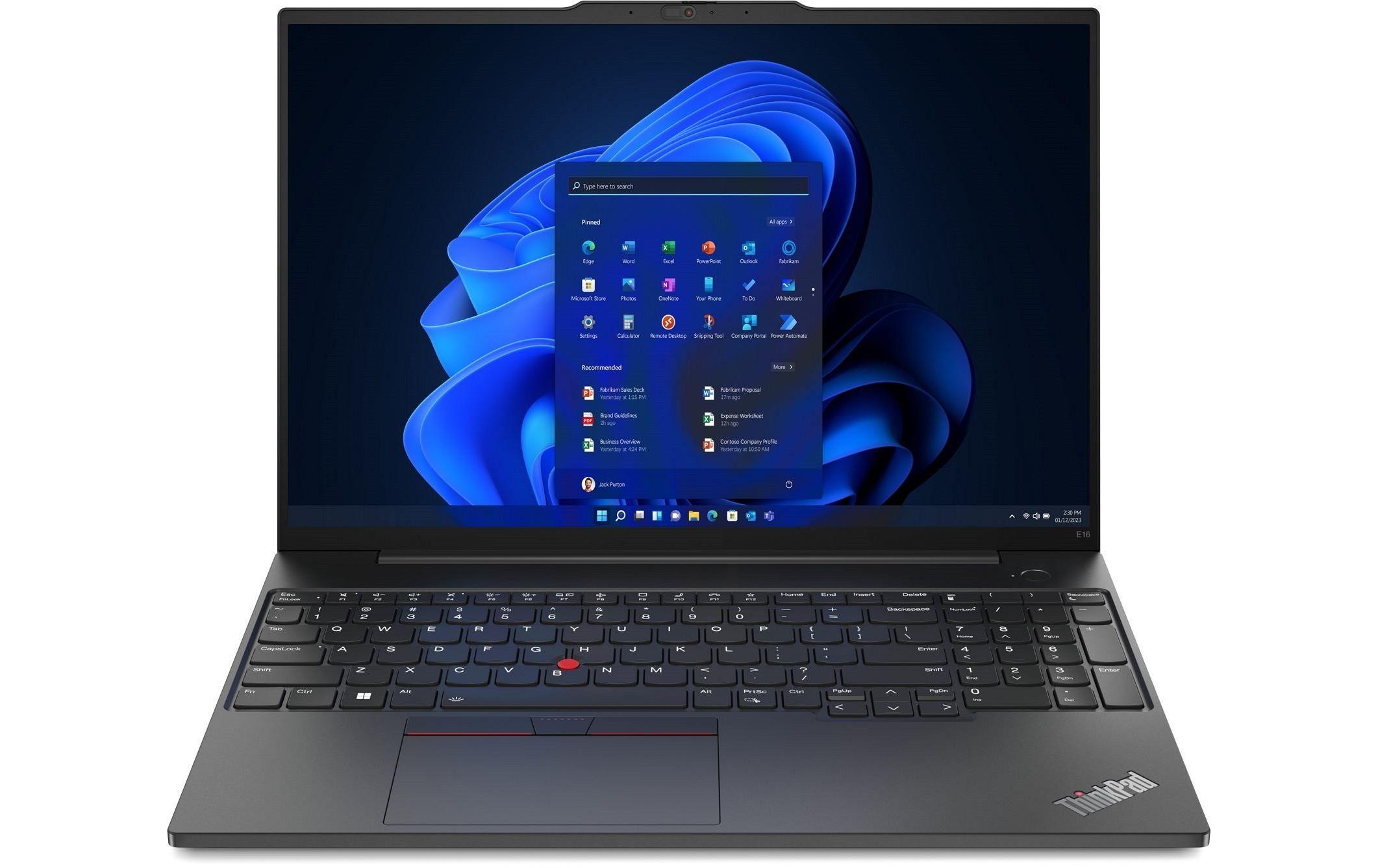 Lenovo Business-Notebook »ThinkPad E16 Gen. 1 (Intel)«, 40,48 cm, / 16 Zoll, Intel, Core i7, 512 GB SSD