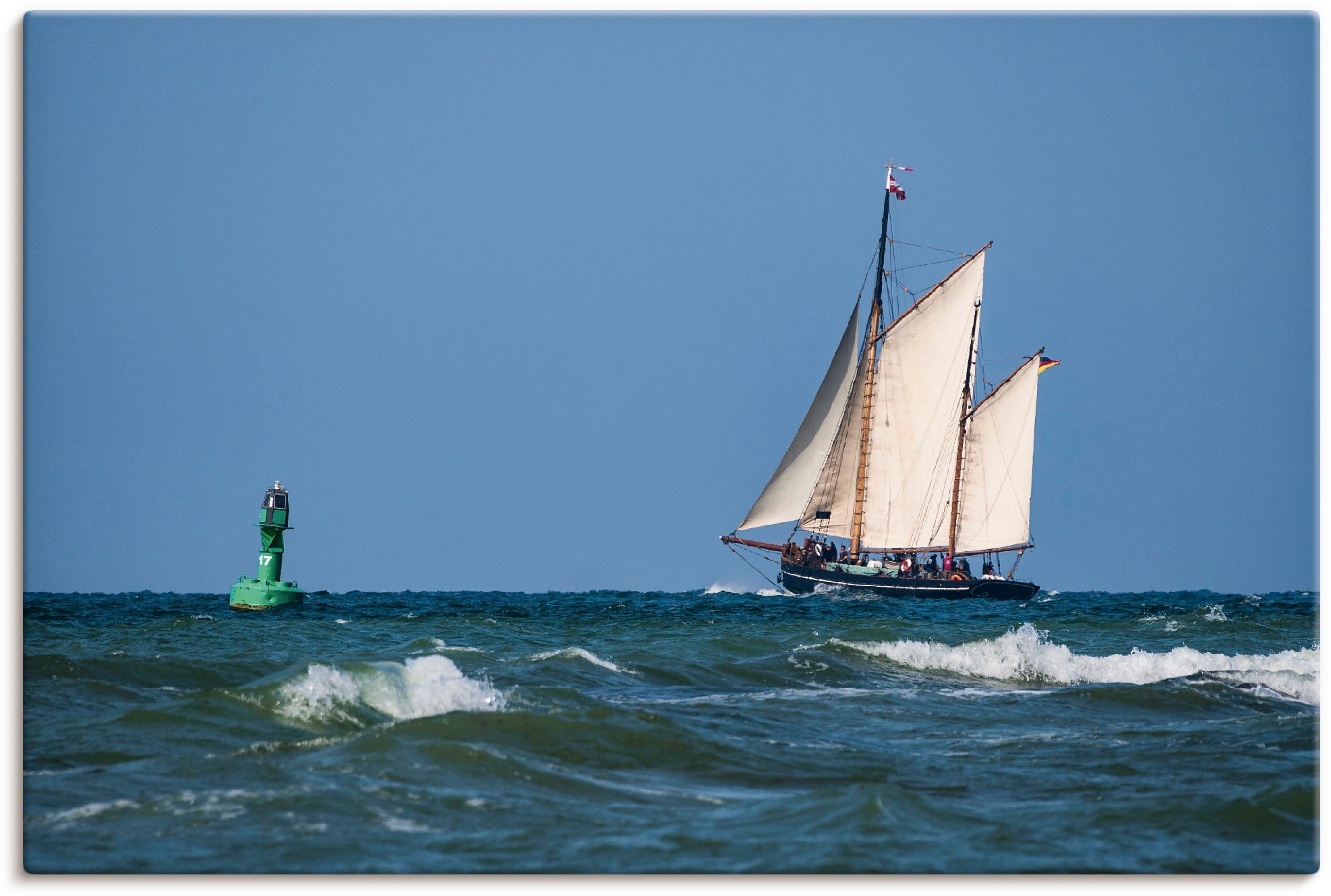 Leinwandbild »Segelschiff auf der Ostsee«, Boote & Schiffe, (1 St.), auf Keilrahmen...