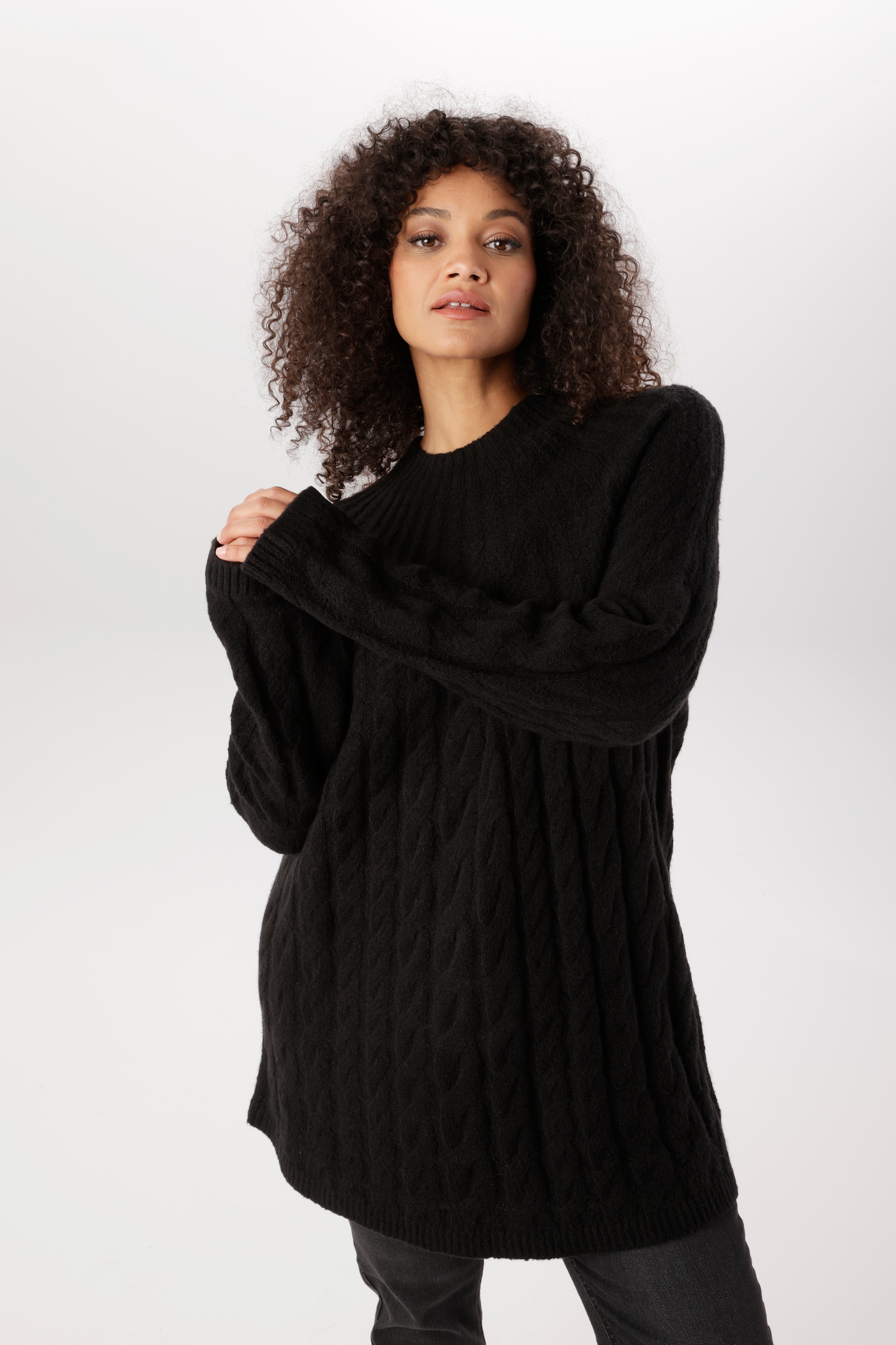 Aniston PLUS Strickpullover mit edlen Zopfstrickmuster - NEUE KOLLEKTION
