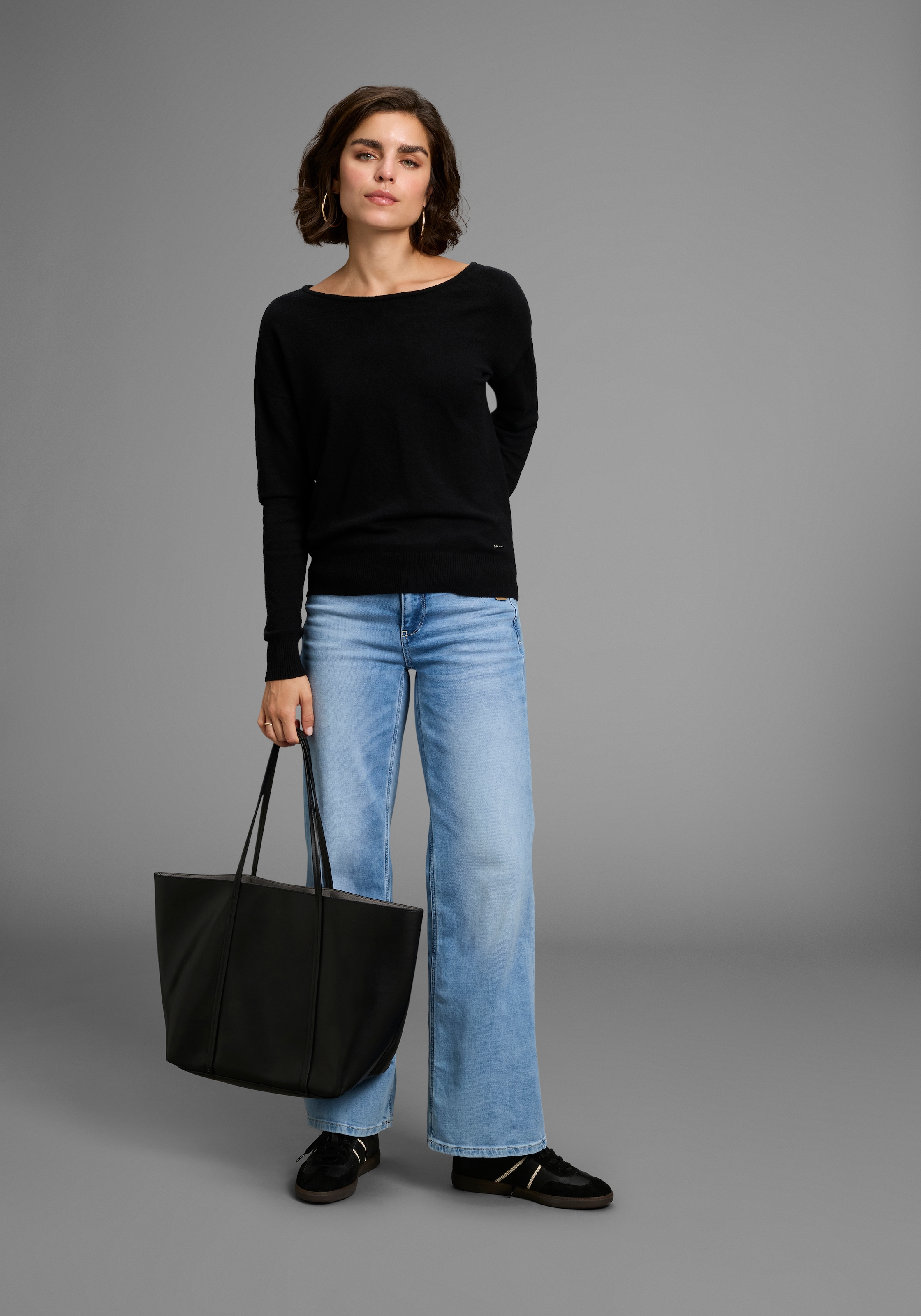 Laura Scott Strickpullover, mit femininen Schnürdetails - NEUE KOLLEKTION