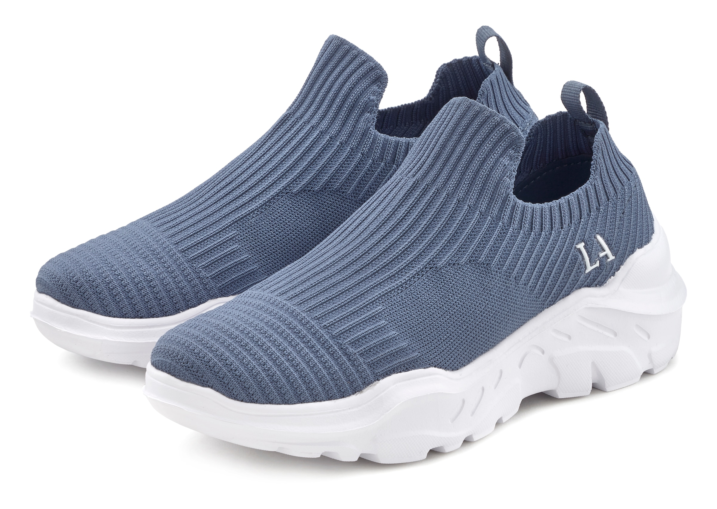 LASCANA Sneaker, Halbschuh, Slipper, Freizeitschuh zum Reinschlüpfen VEGAN