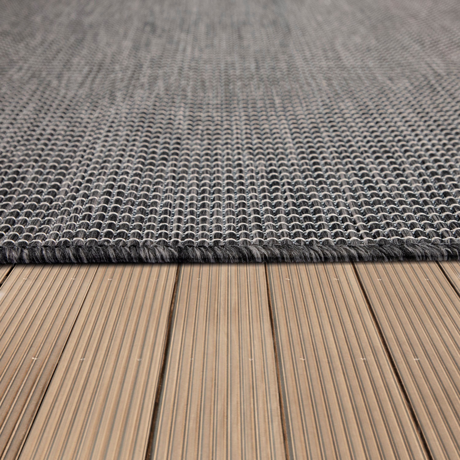 Paco Home Teppich »Sonset«, rechteckig, 4 mm Höhe, Flachgewebe, meliert, In- und Outdoor geeignet, Wohnzimmer