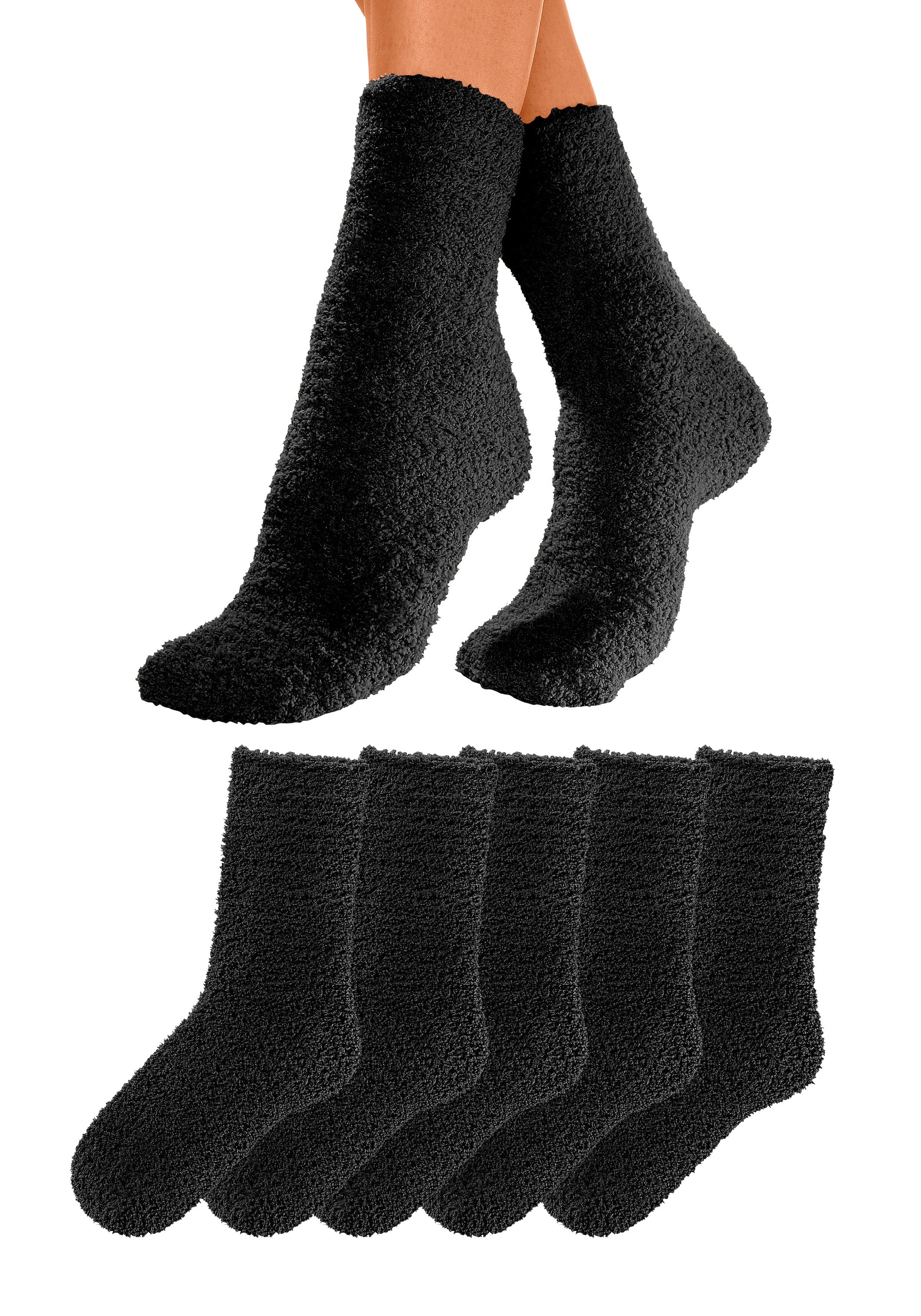 Jelmoli-Versand als Hausschuhersatz Schweiz ♕ Kuschelsocken, (5 shoppen bei ideal Paar), online Lavana