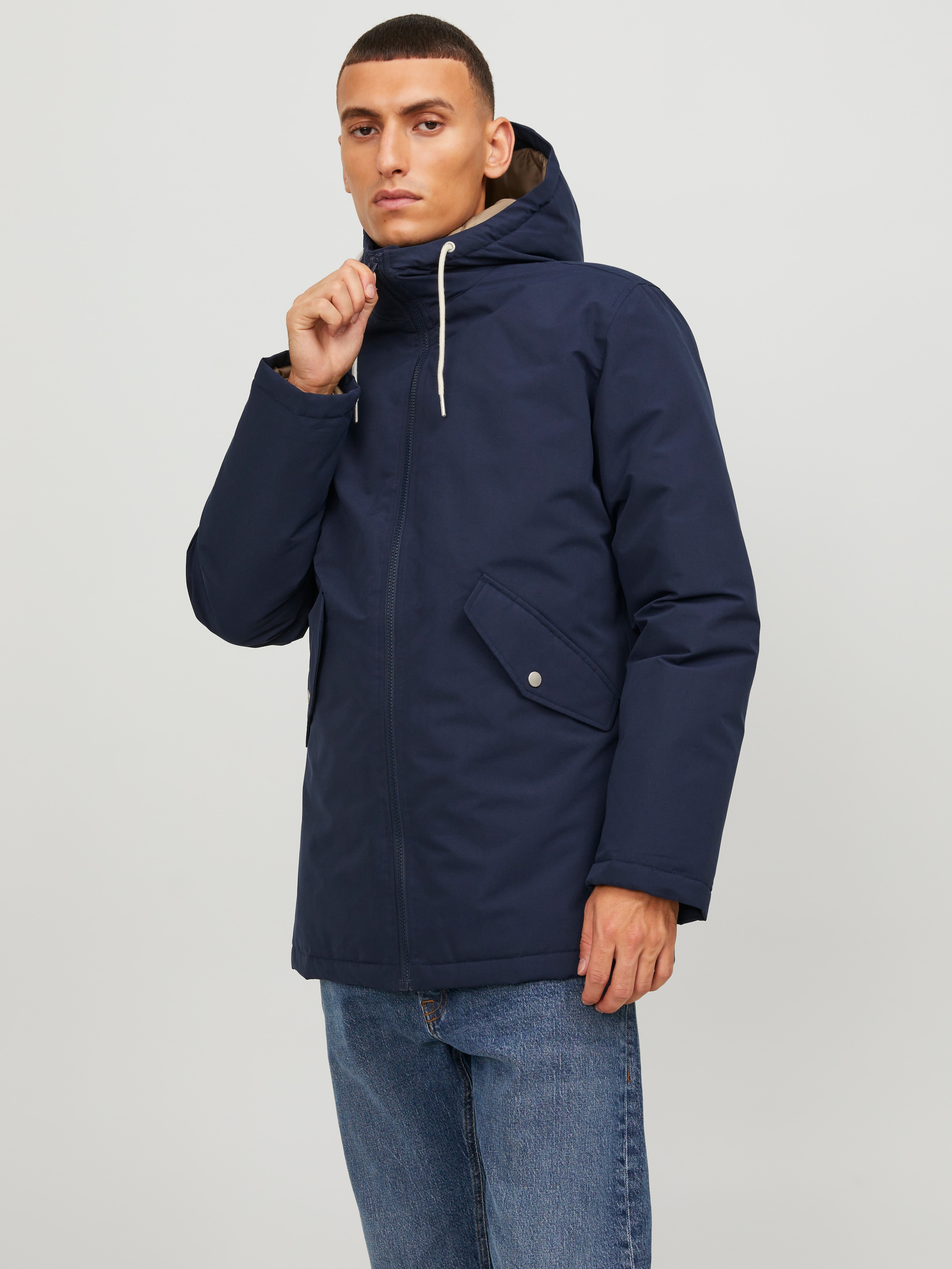 Jack & Jones Outdoorjacke »JJLOOP PARKA JACKET«, mit Kapuze