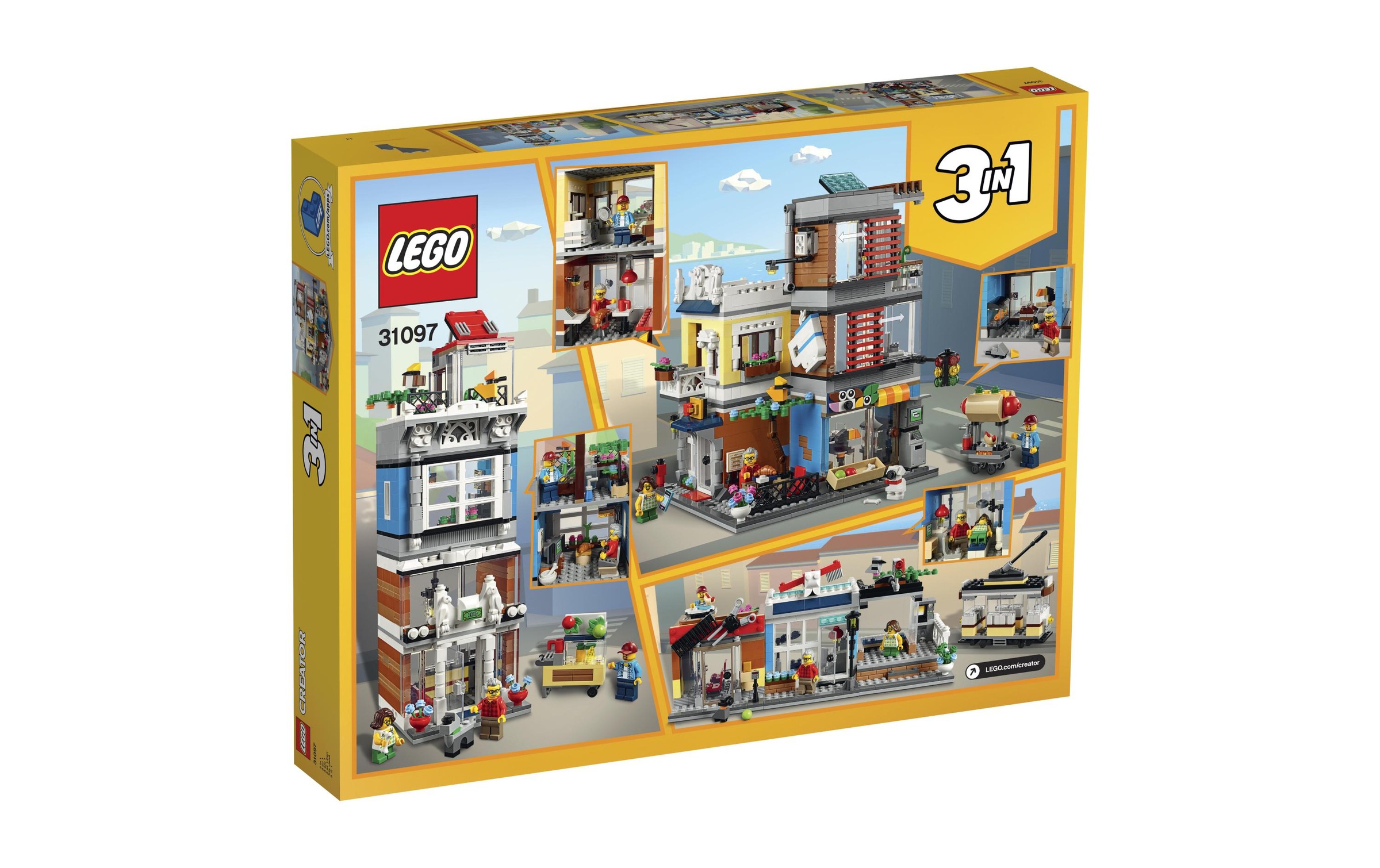 LEGO® Spielbausteine »Creator Stadthaus mit Zoohandlung«