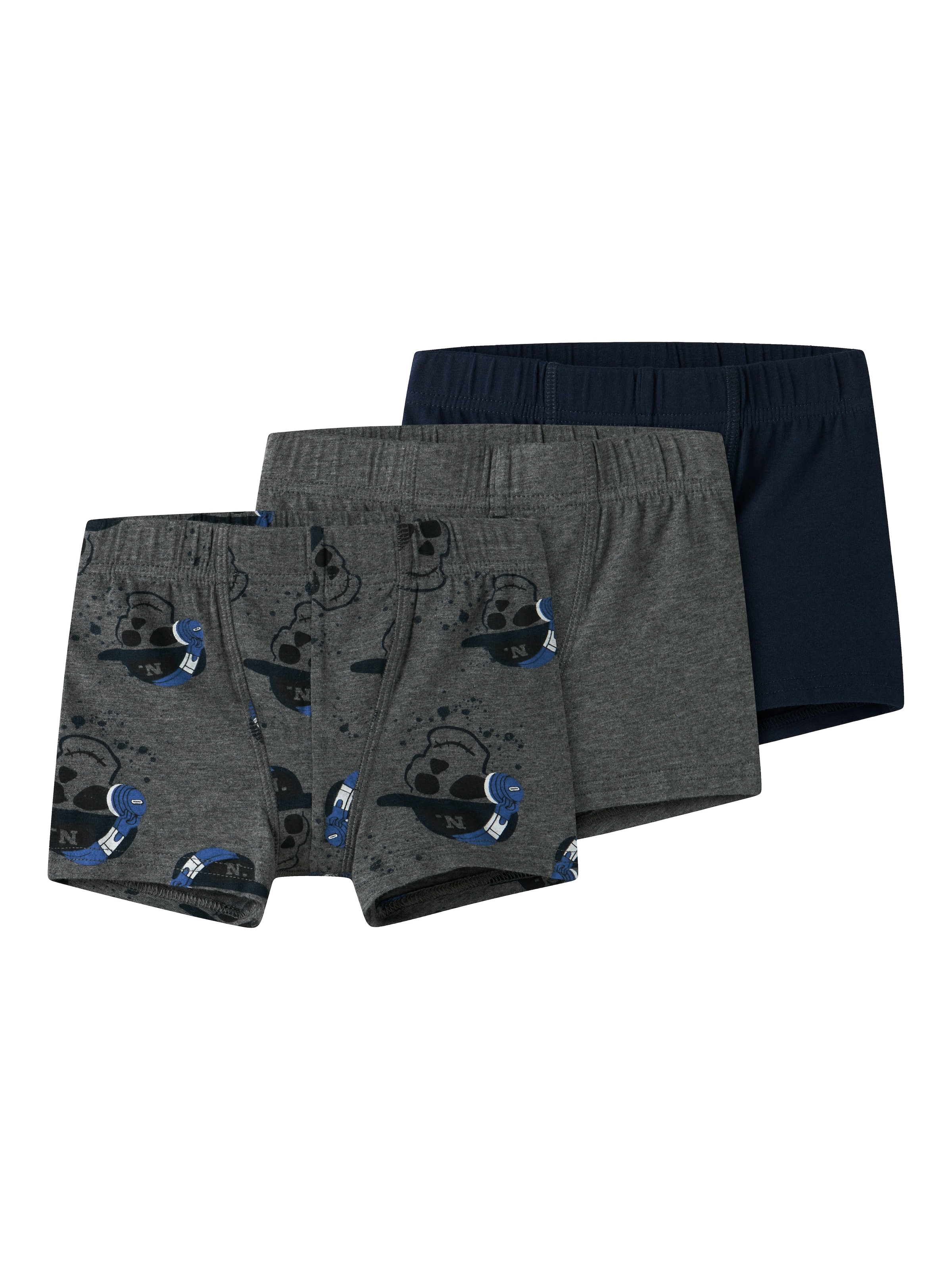 Name It Trunk »NMMTIGHTS 3P DARK GREY MEL SKULL NOOS«, (Packung, 3 St.)