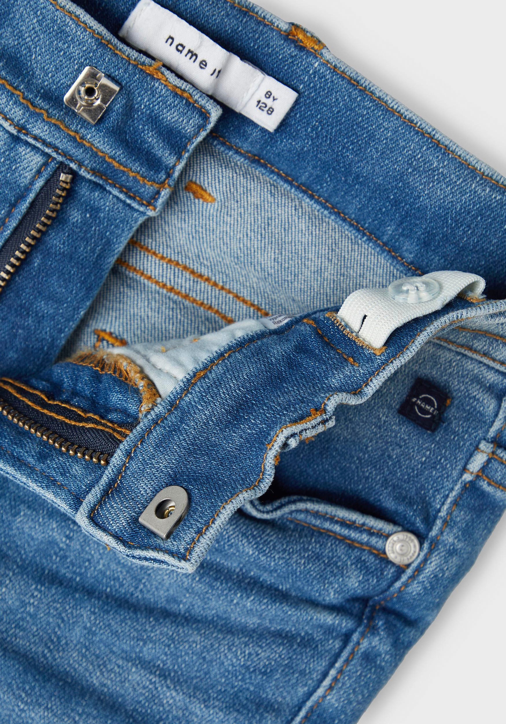 It | Effekt Jelmoli-Versand günstig kaufen Destroyed 1410-UR »NKMTHEO mit XSLIM ✵ Slim-fit-Jeans JEANS Name NOOS«,