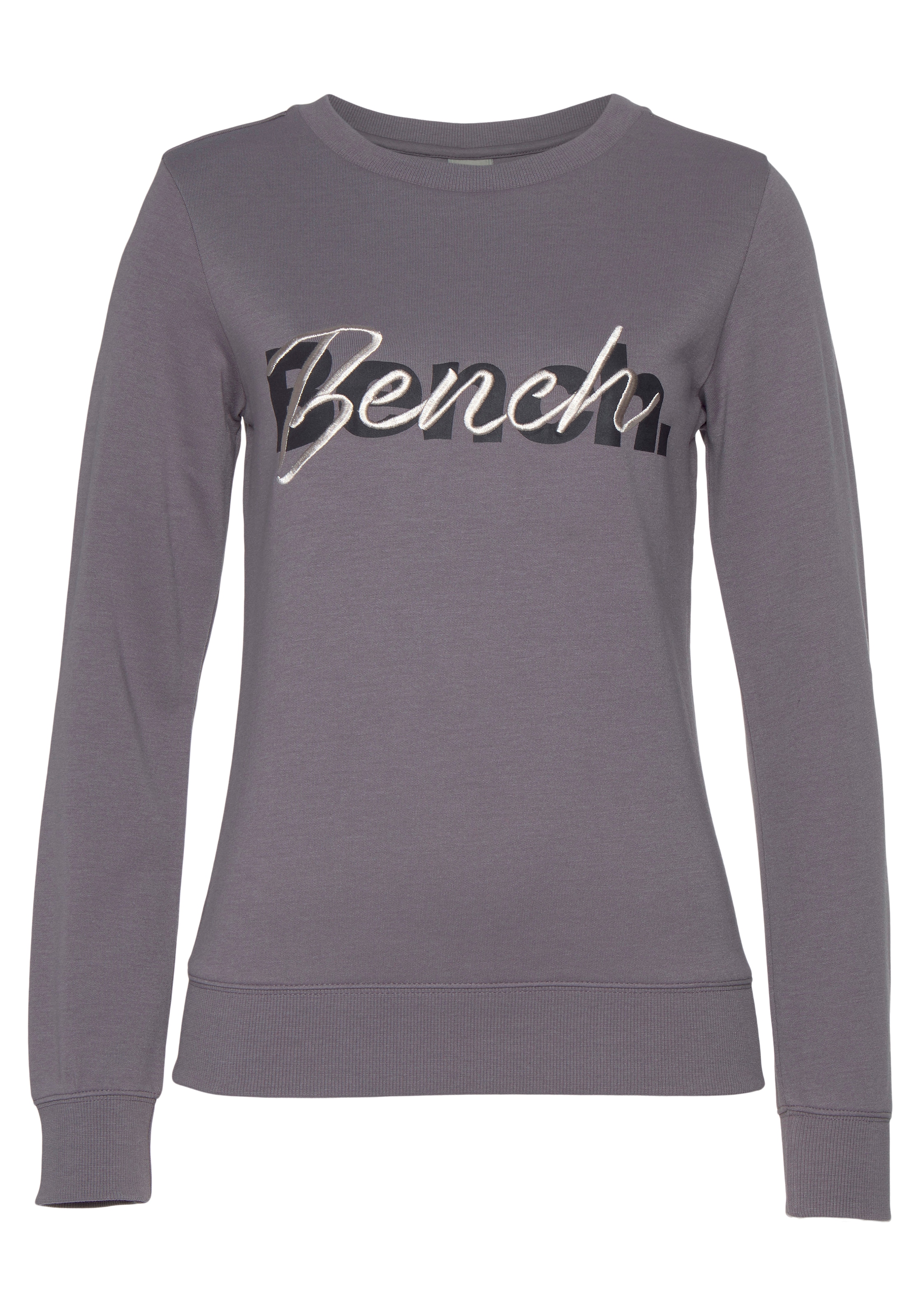 Bench. Loungewear Sweatshirt, mit Logodruck und Stickerei, Loungeanzug