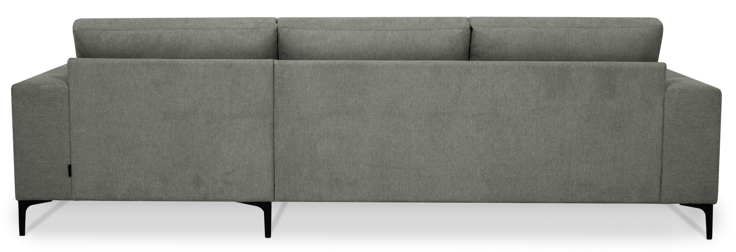 Places of Style Ecksofa »Xander, L-Form,«, Breite 280 cm, Soft-Touch Chenille, schwarze Metallfüsse