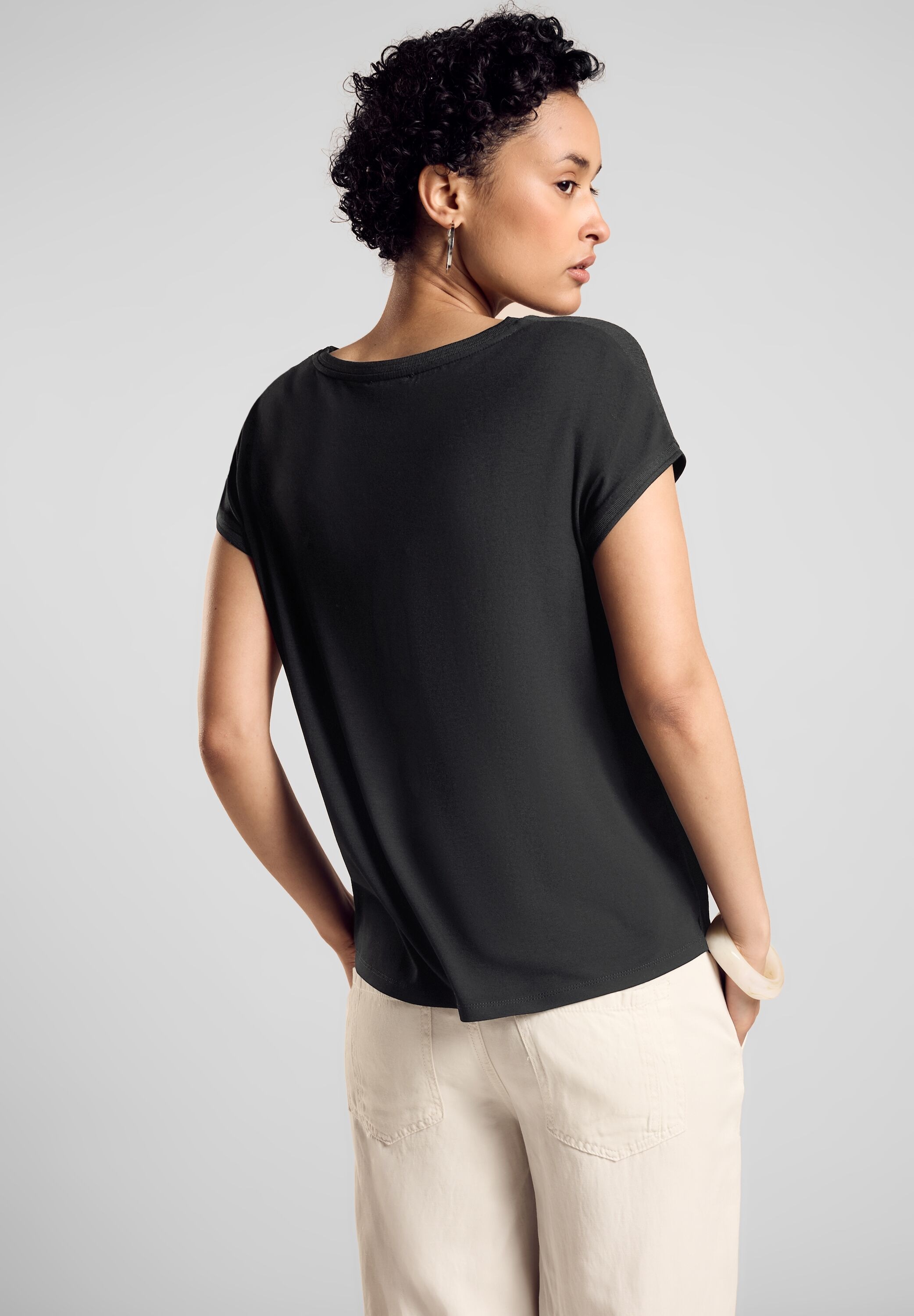 STREET ONE Shirttop, mit Brusttasche