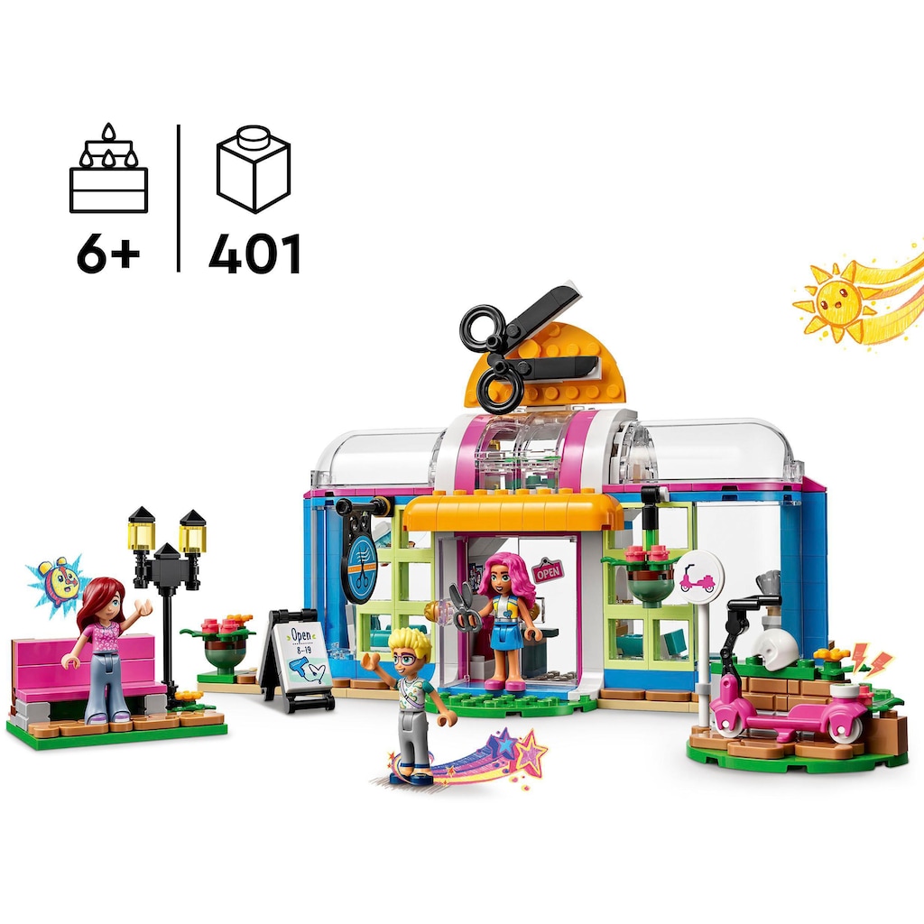 LEGO® Konstruktionsspielsteine »Friseursalon (41743), LEGO® Friends«, (401 St.)