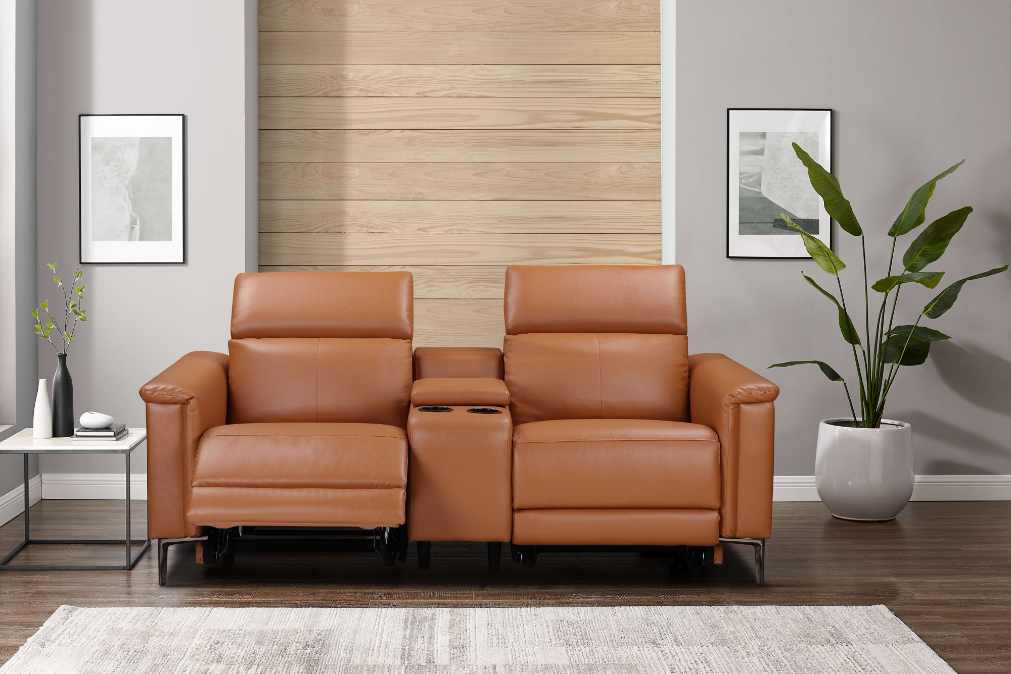 Home affaire 2-Sitzer »Lund, 2er-Kinosofa, TV-Sessel, Multimedia-Sofa, USB-A,«, m. elektrischer o. manueller Relaxfunktion, Getränkehalter u. Staufach