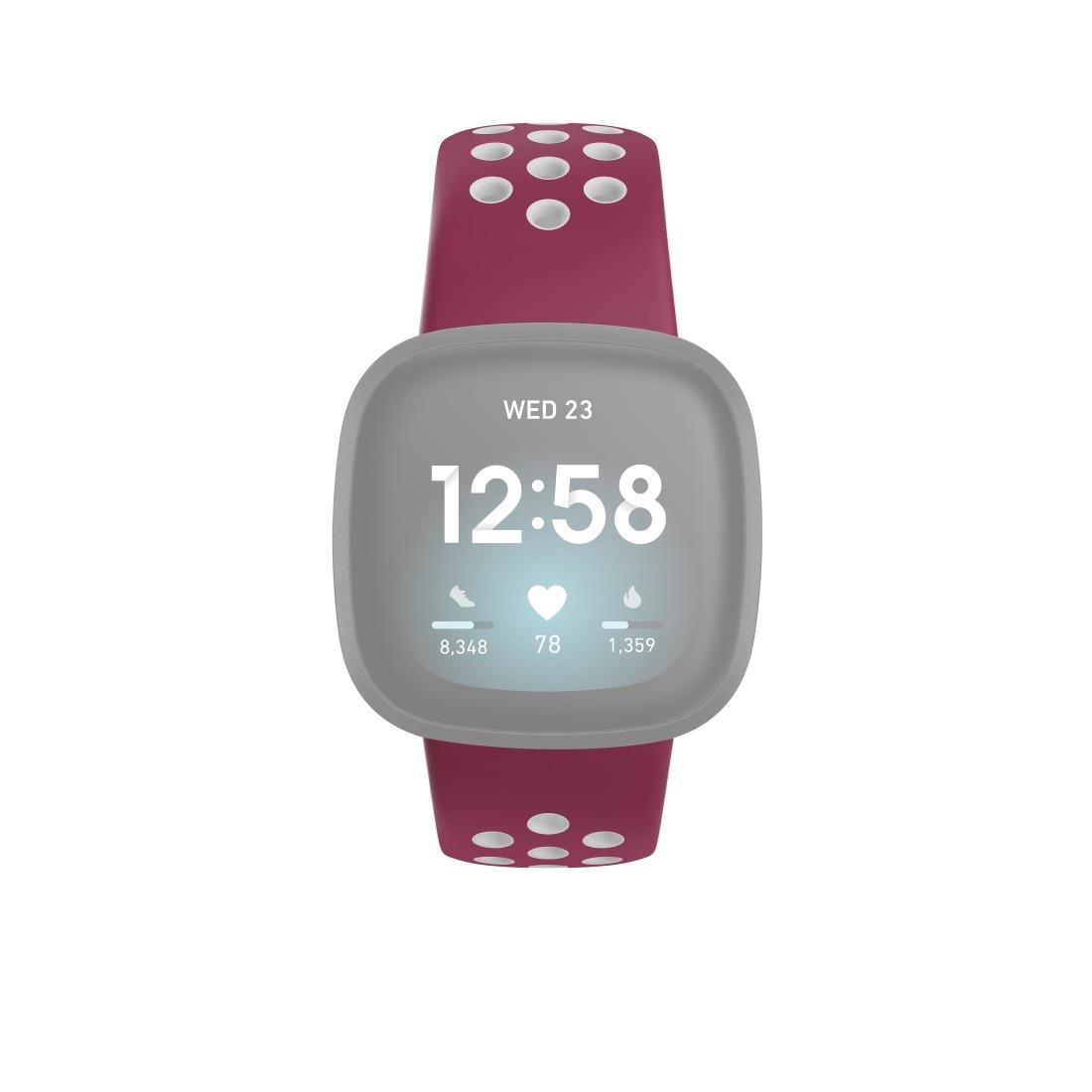 ✵ Hama Smartwatch-Armband »Ersatzarmband für Versa günstig bestellen Fitbit (2), 22 cm/21 | 3/4/Sense cm« Jelmoli-Versand Silikon